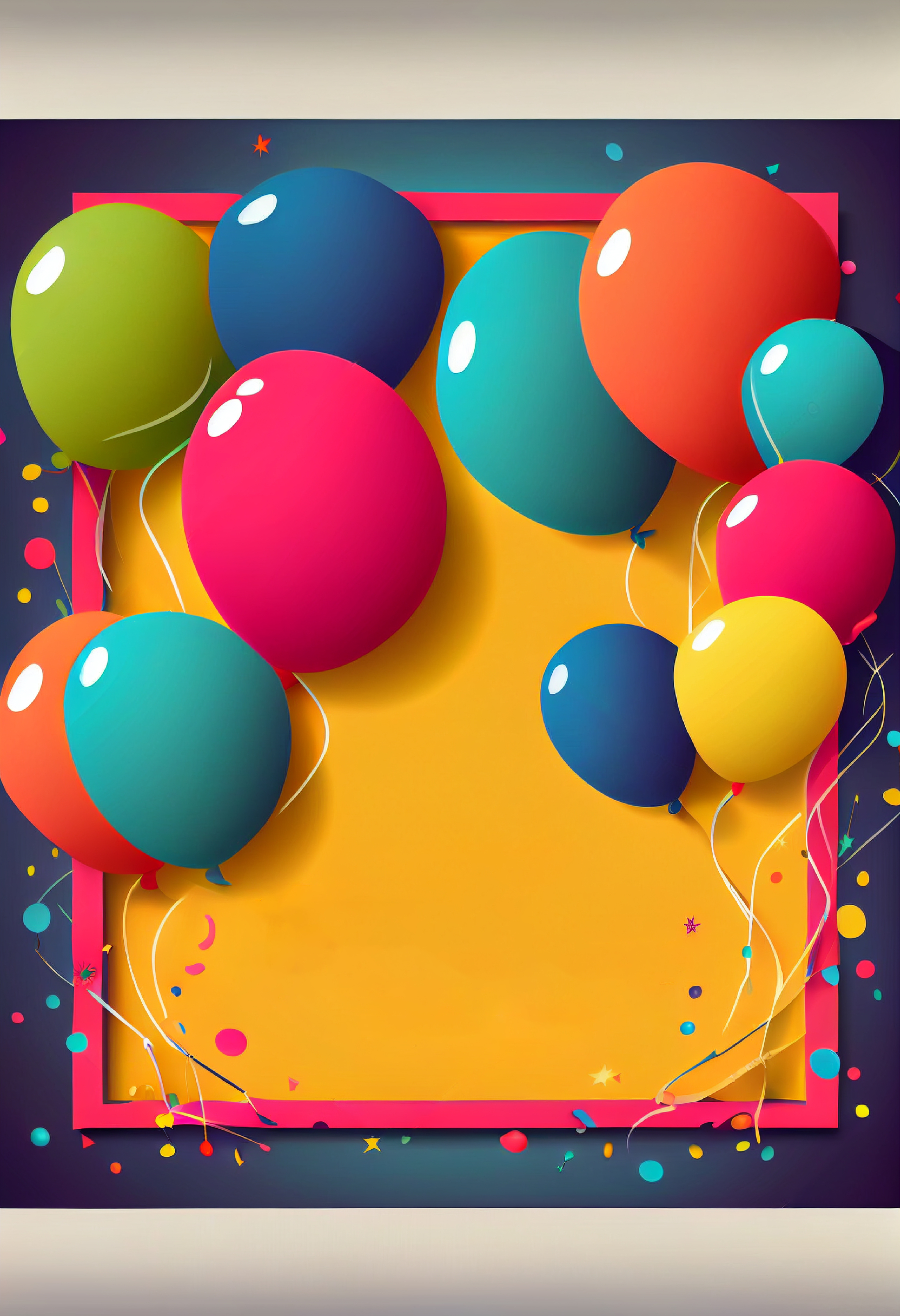 46 Vibrant Free Printable Birthday Backgrounds: Add Life to Your Celebrations