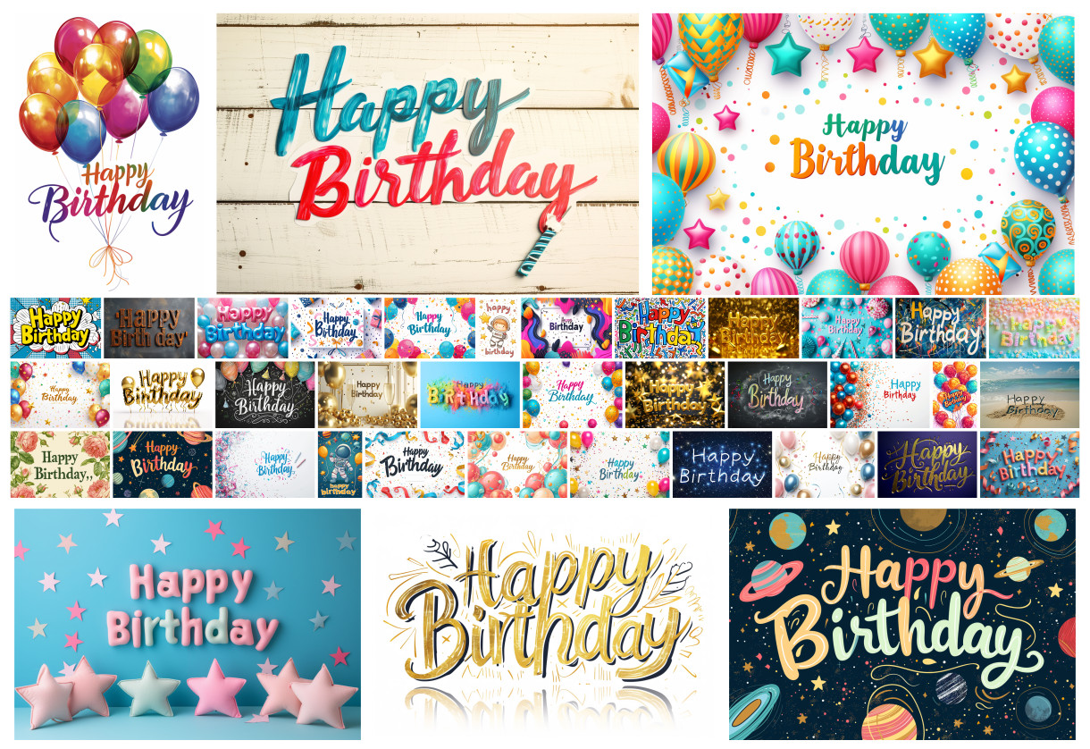 40 Free Happy Birthday Backgrounds: Printable Designs for Every Celebration