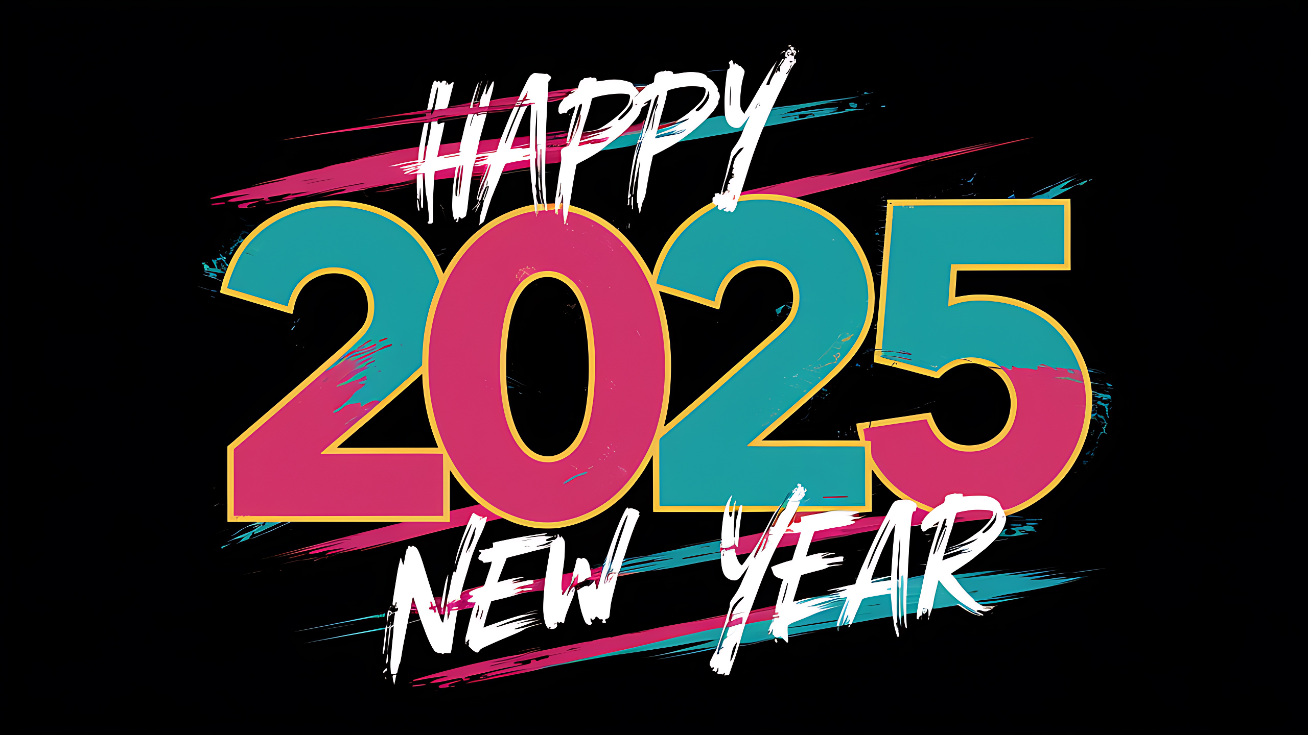 45 Vibrant and Stylish Happy New Year 2025 Card Designs 123freevectors