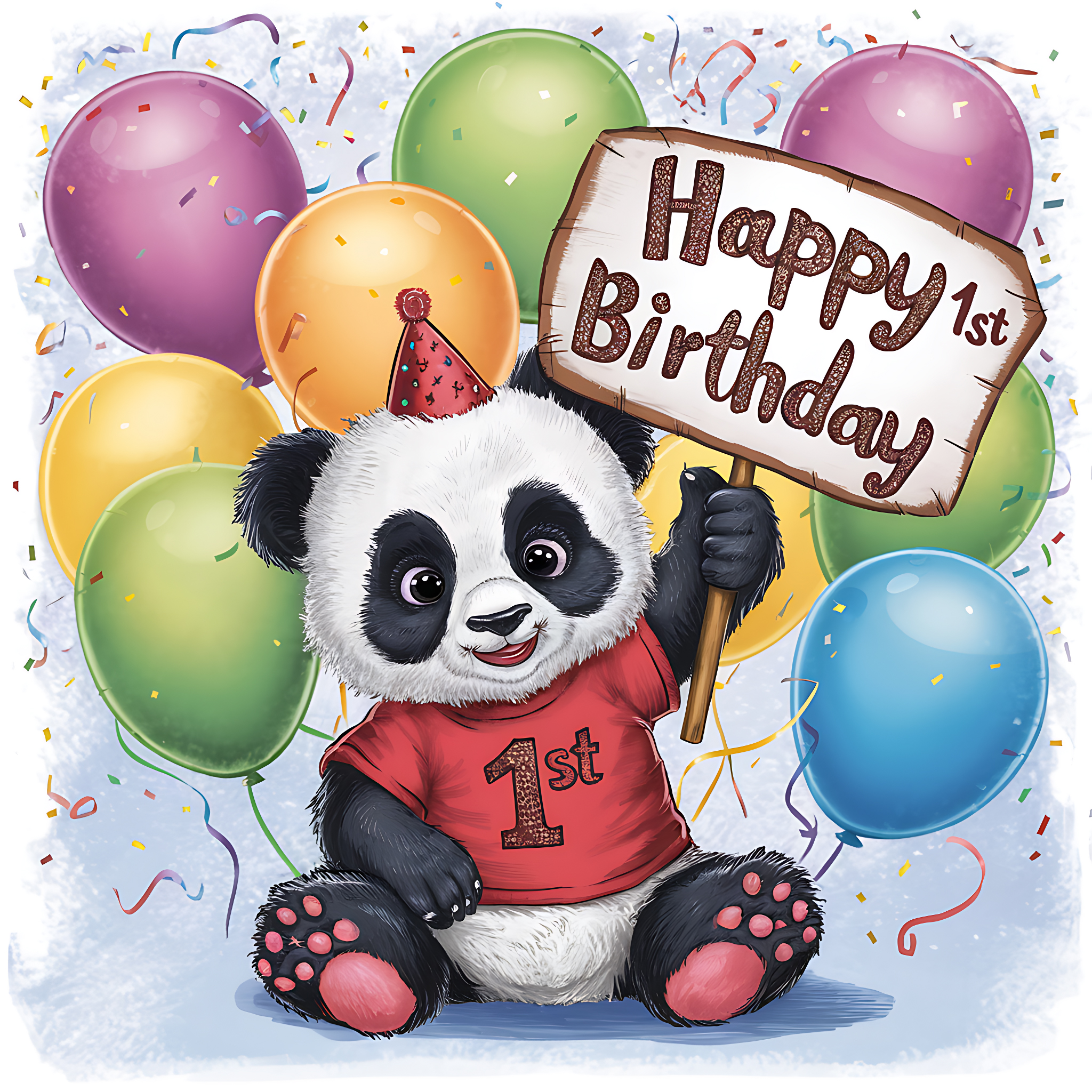 Happy First Birthday Panda