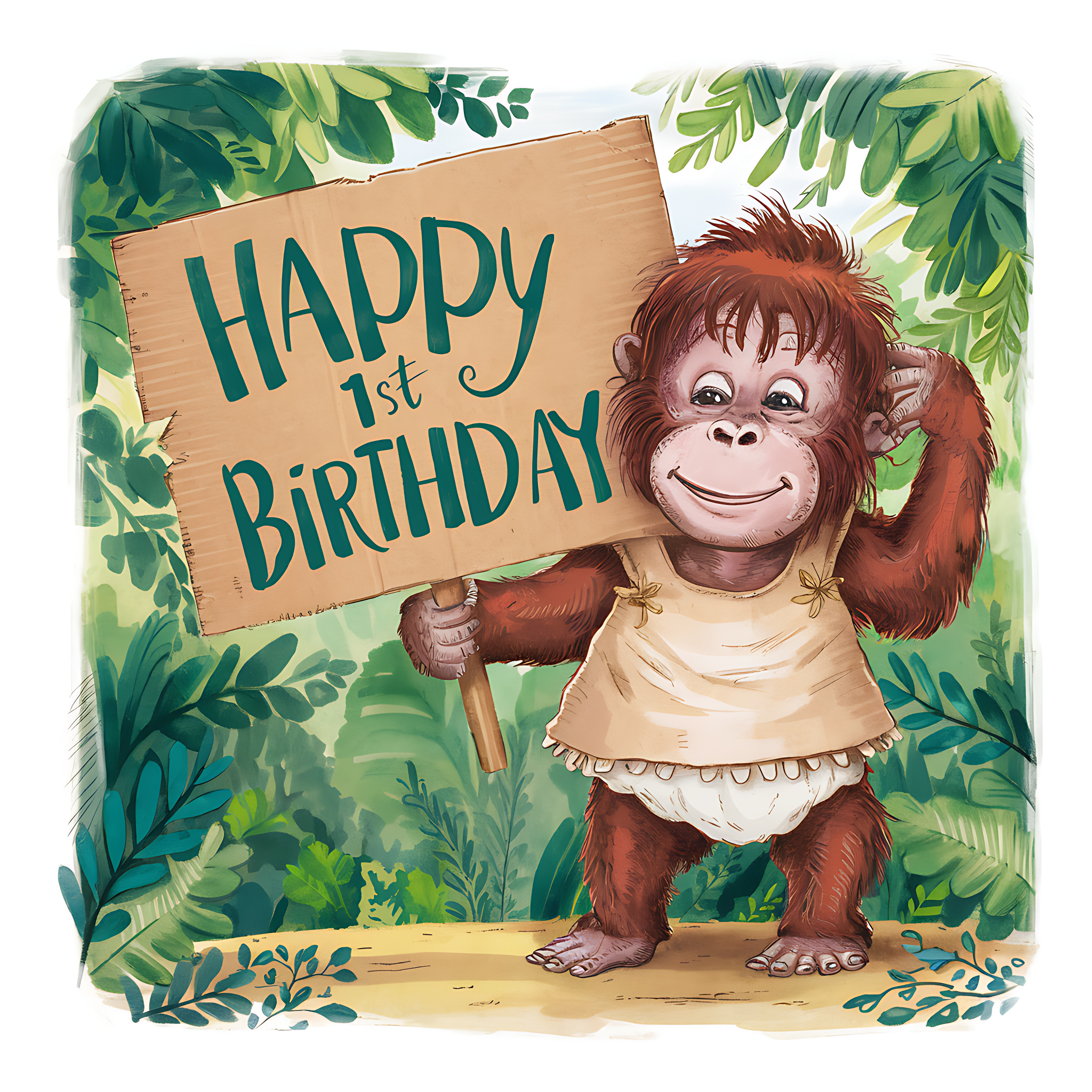 Happy First Birthday Orangutan