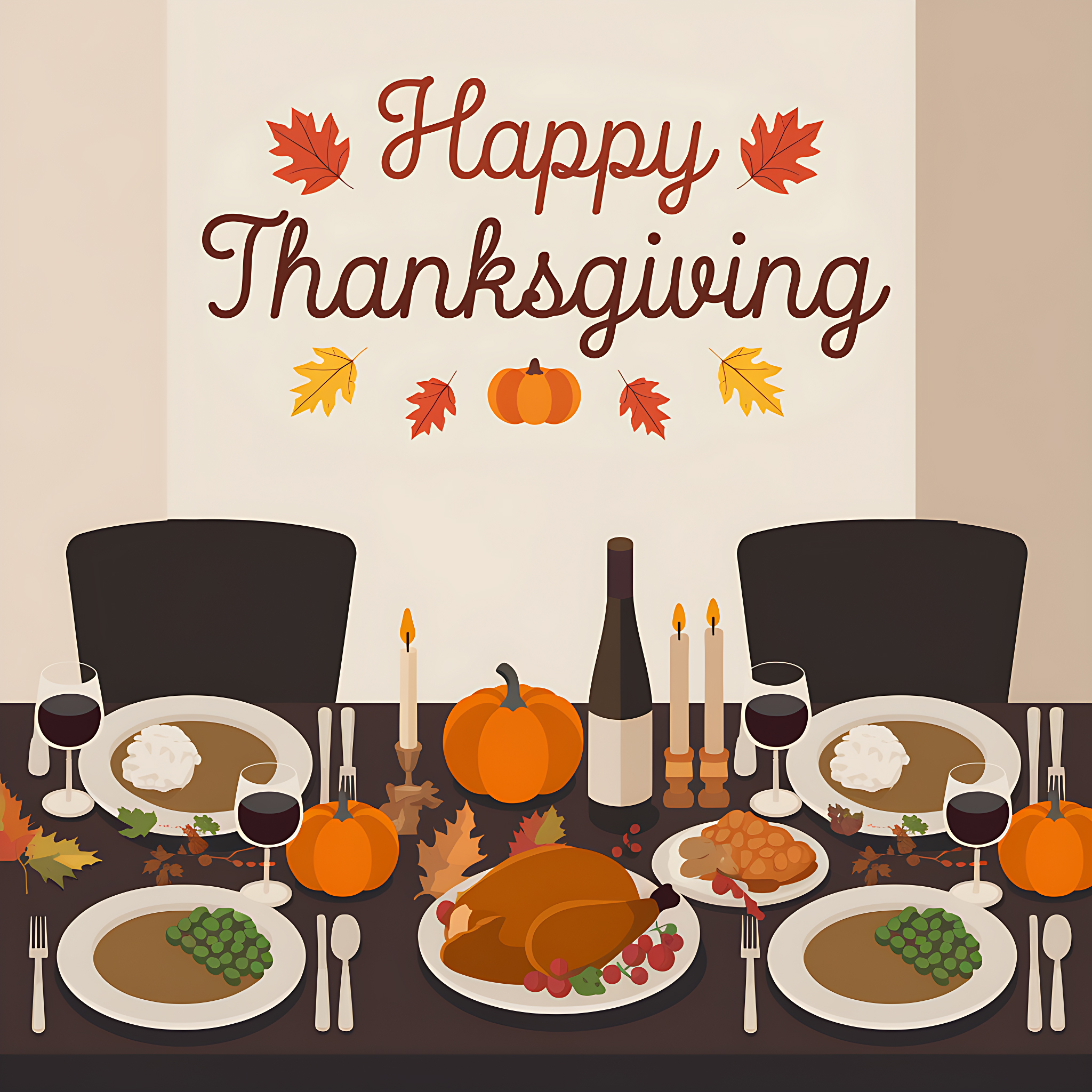 Free thanksgiving table setting