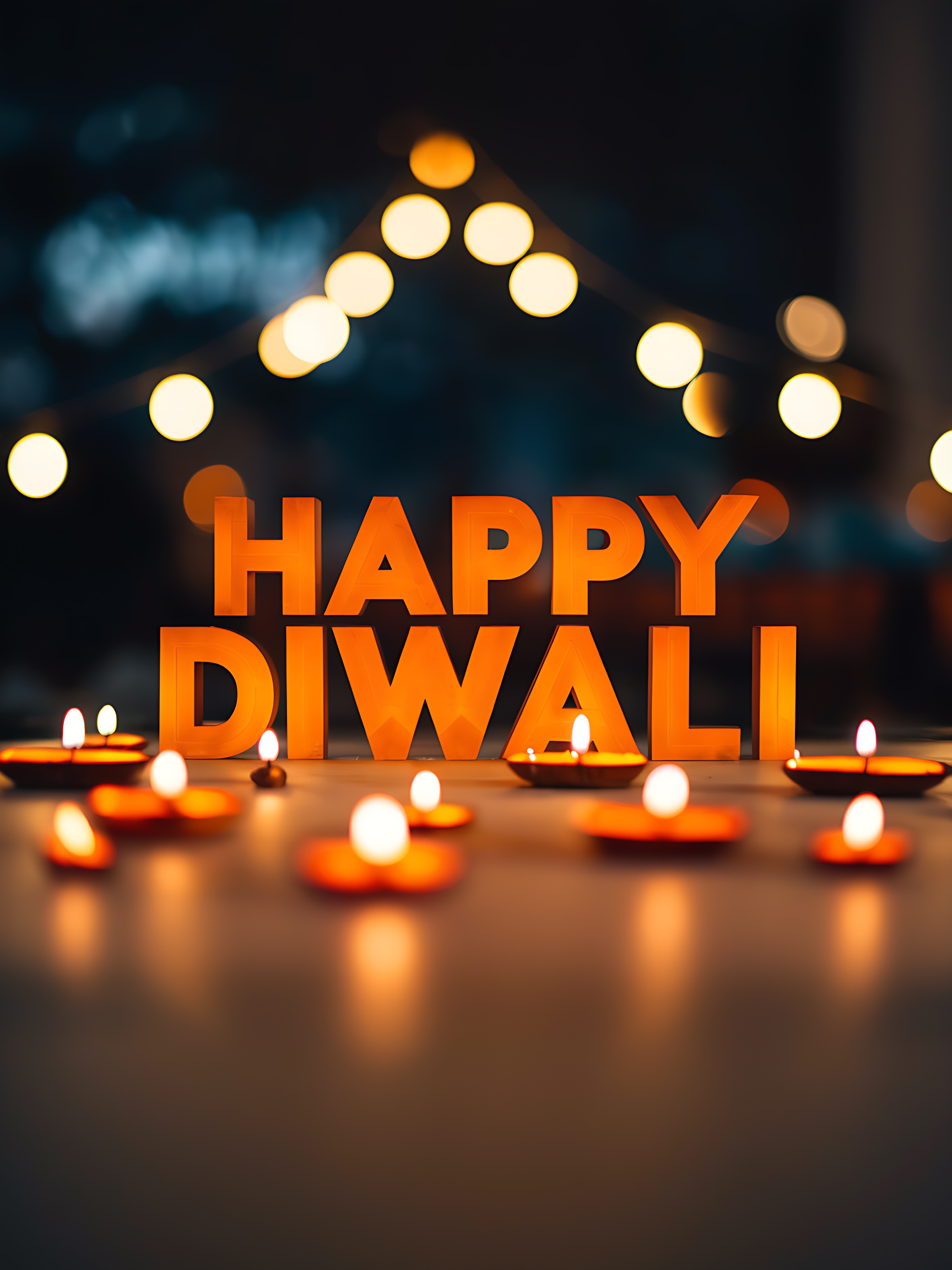 Happy Diwali Bokeh Photo