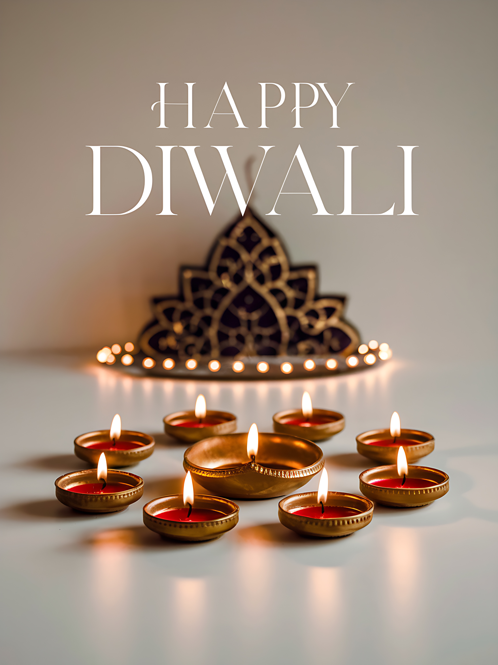 Minimalist Photo of Diwali Celebration