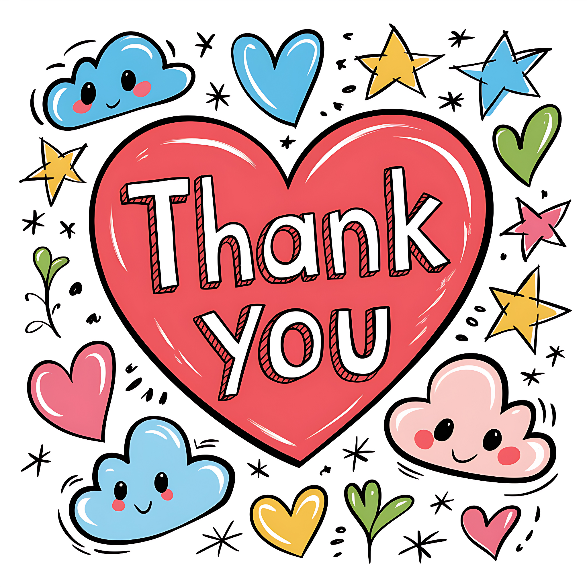 Thank You Hand Drawn