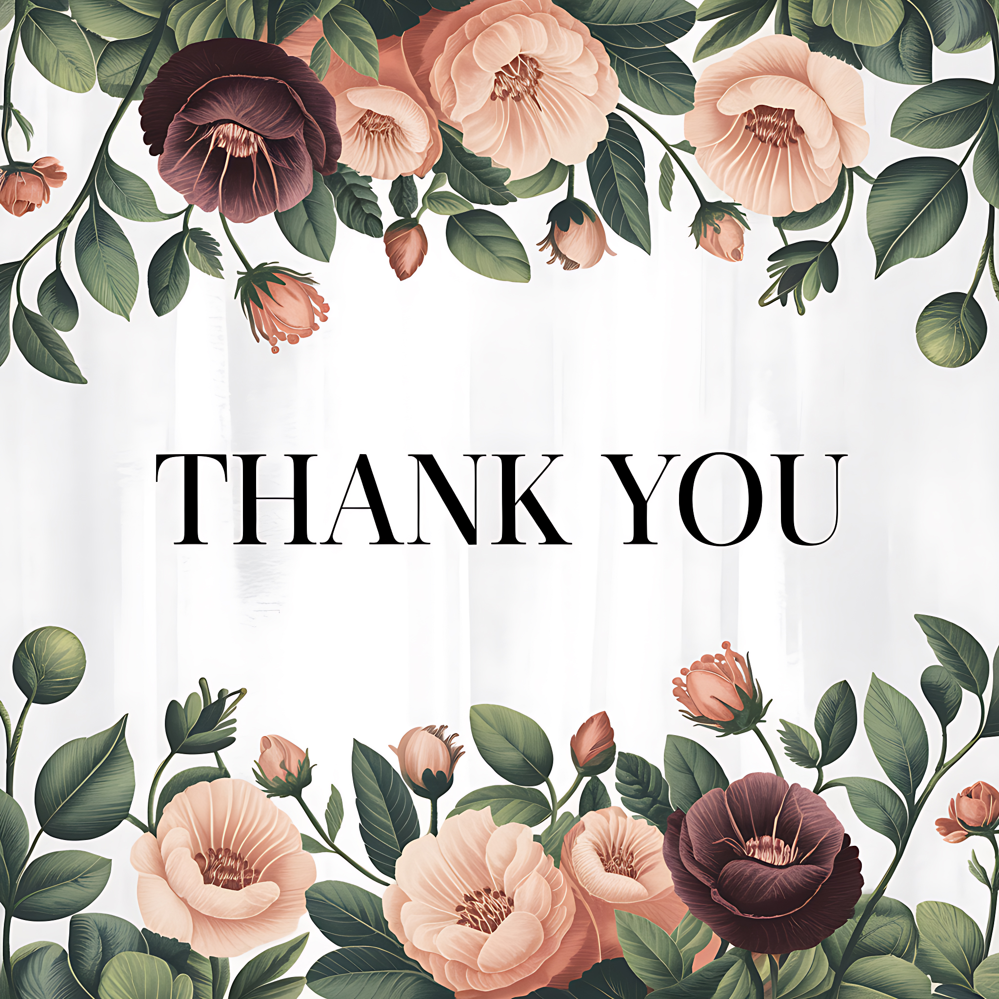 Thank You Vintage Floral