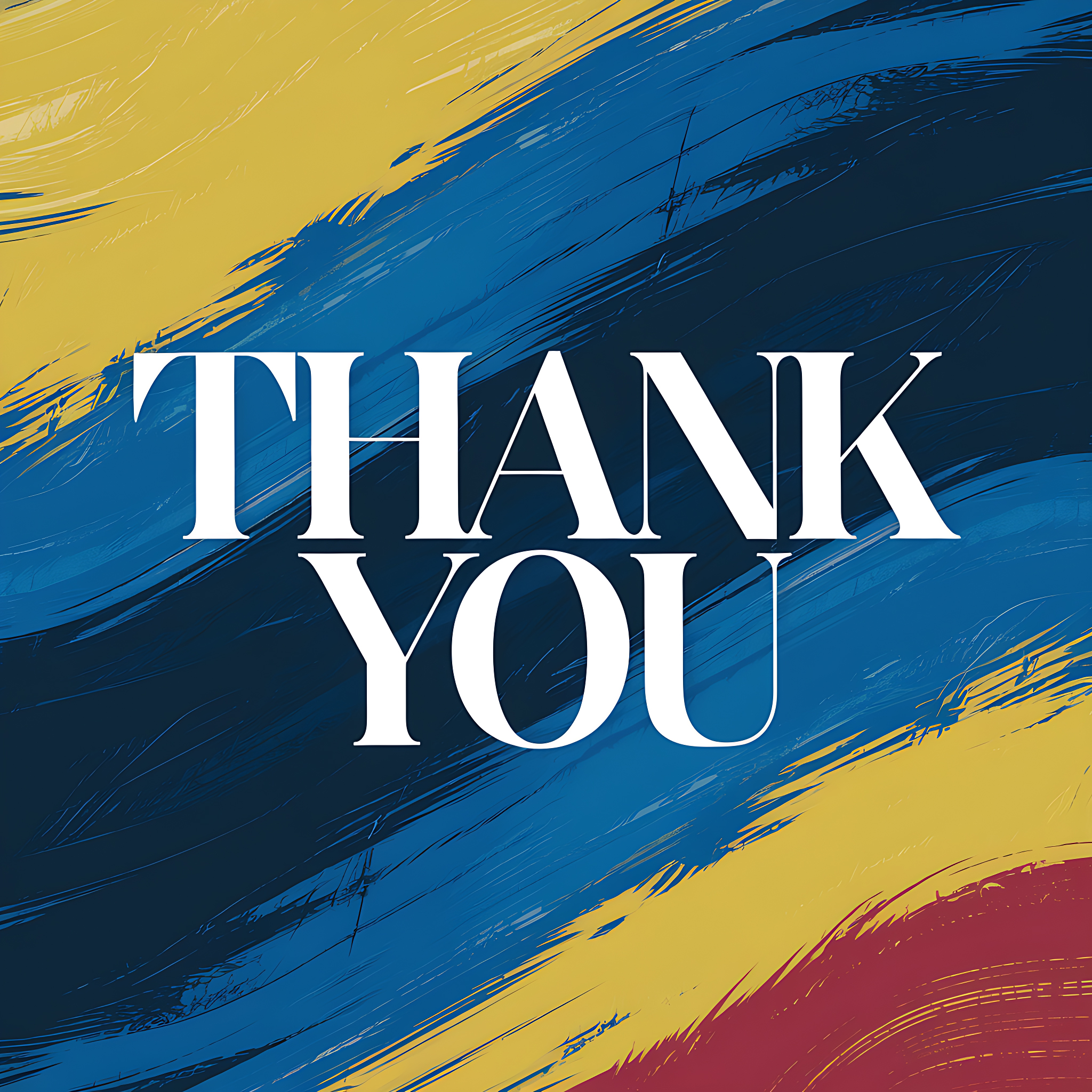 Thank You Abstract Art