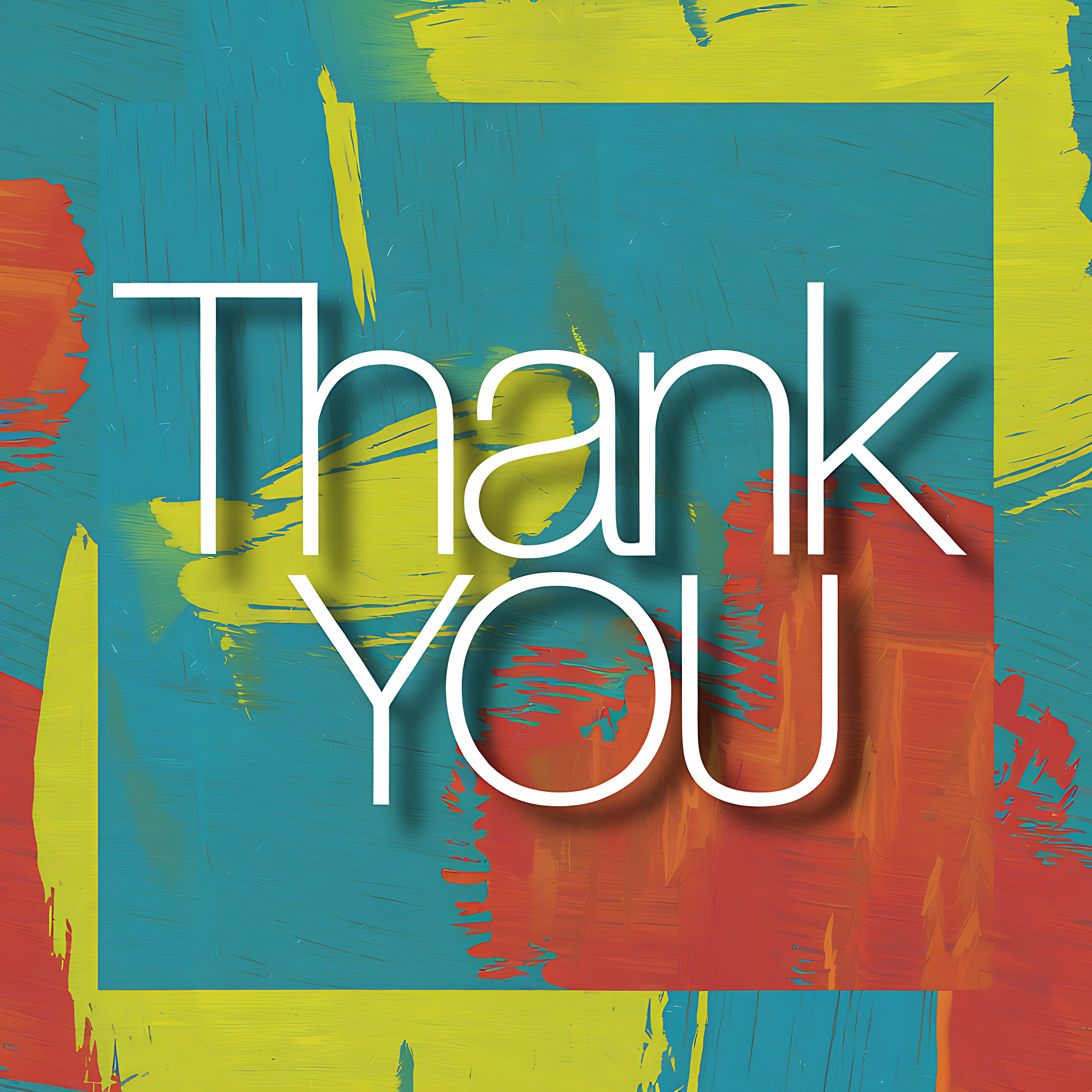 Thank You Abstract Art