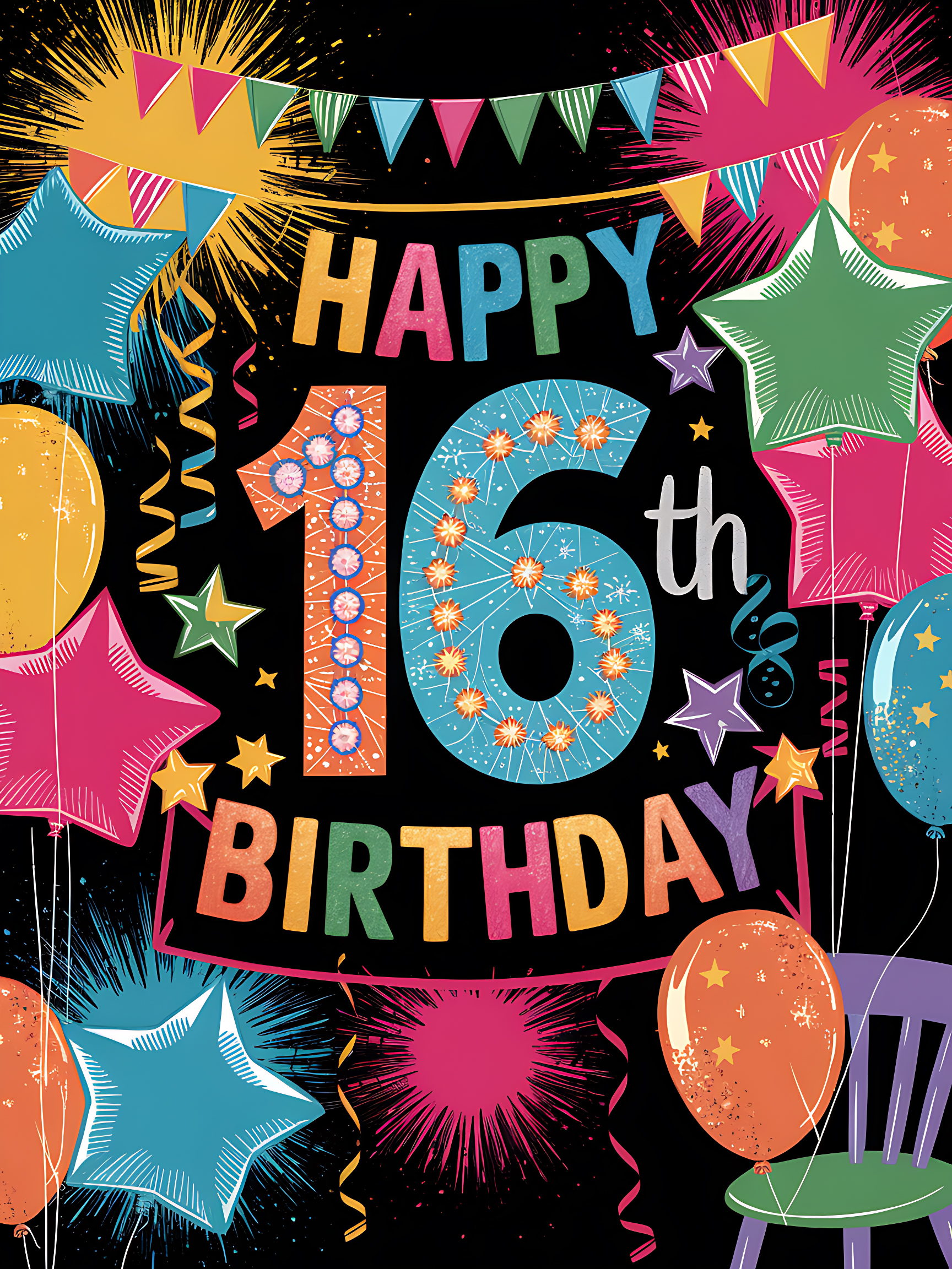 Free Download Happy 16th Birthday