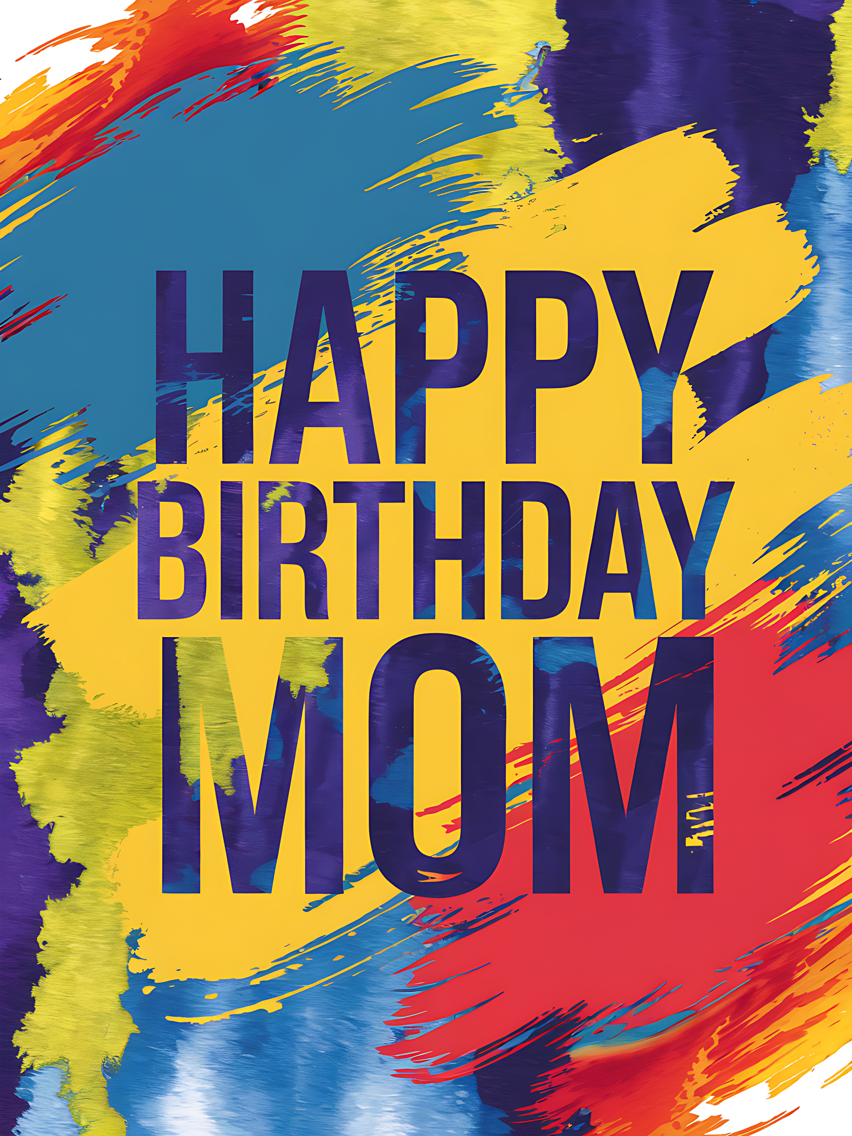 Happy Birthday Mom Splashes