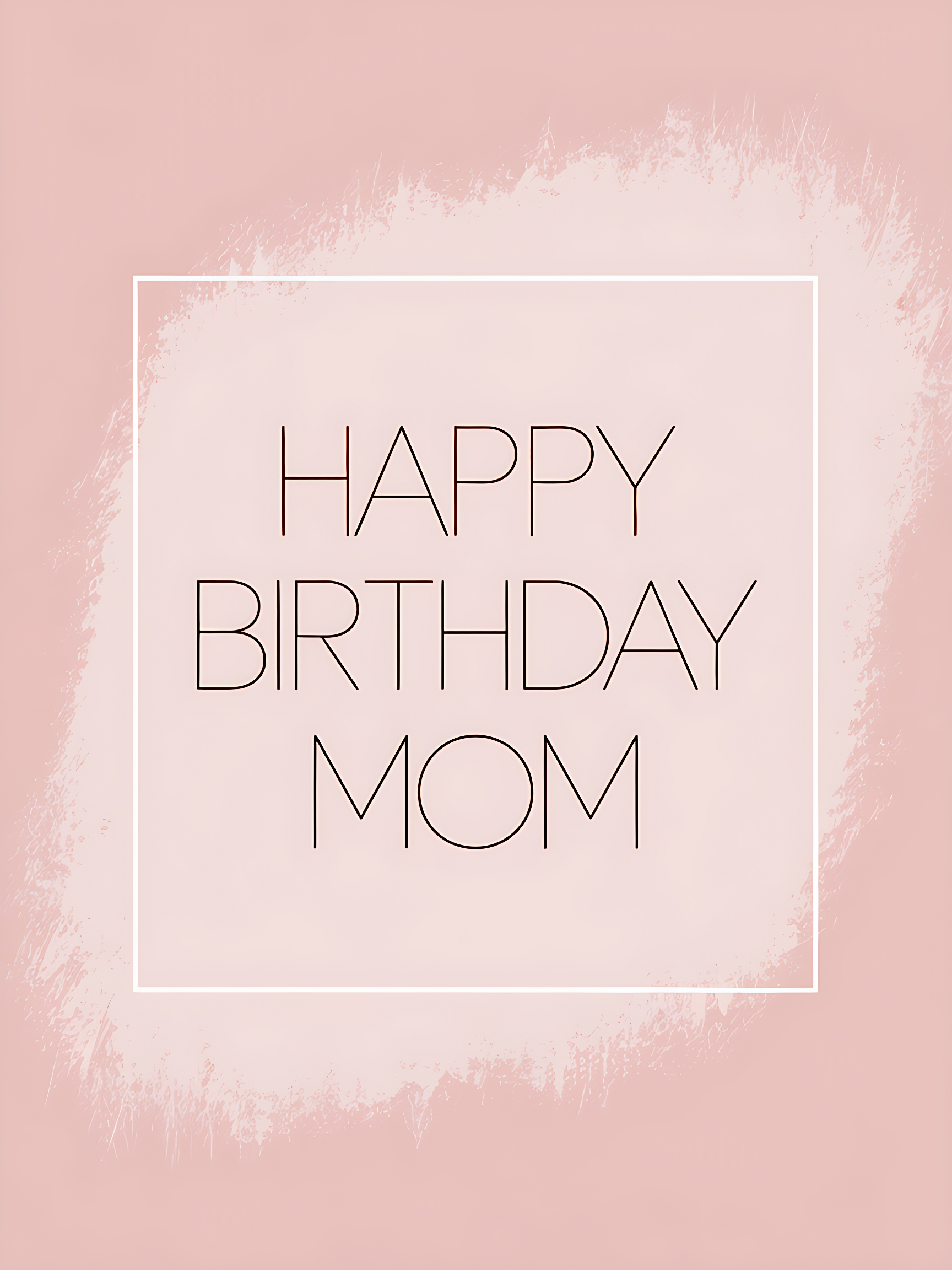Happy Birthday Mom Pink
