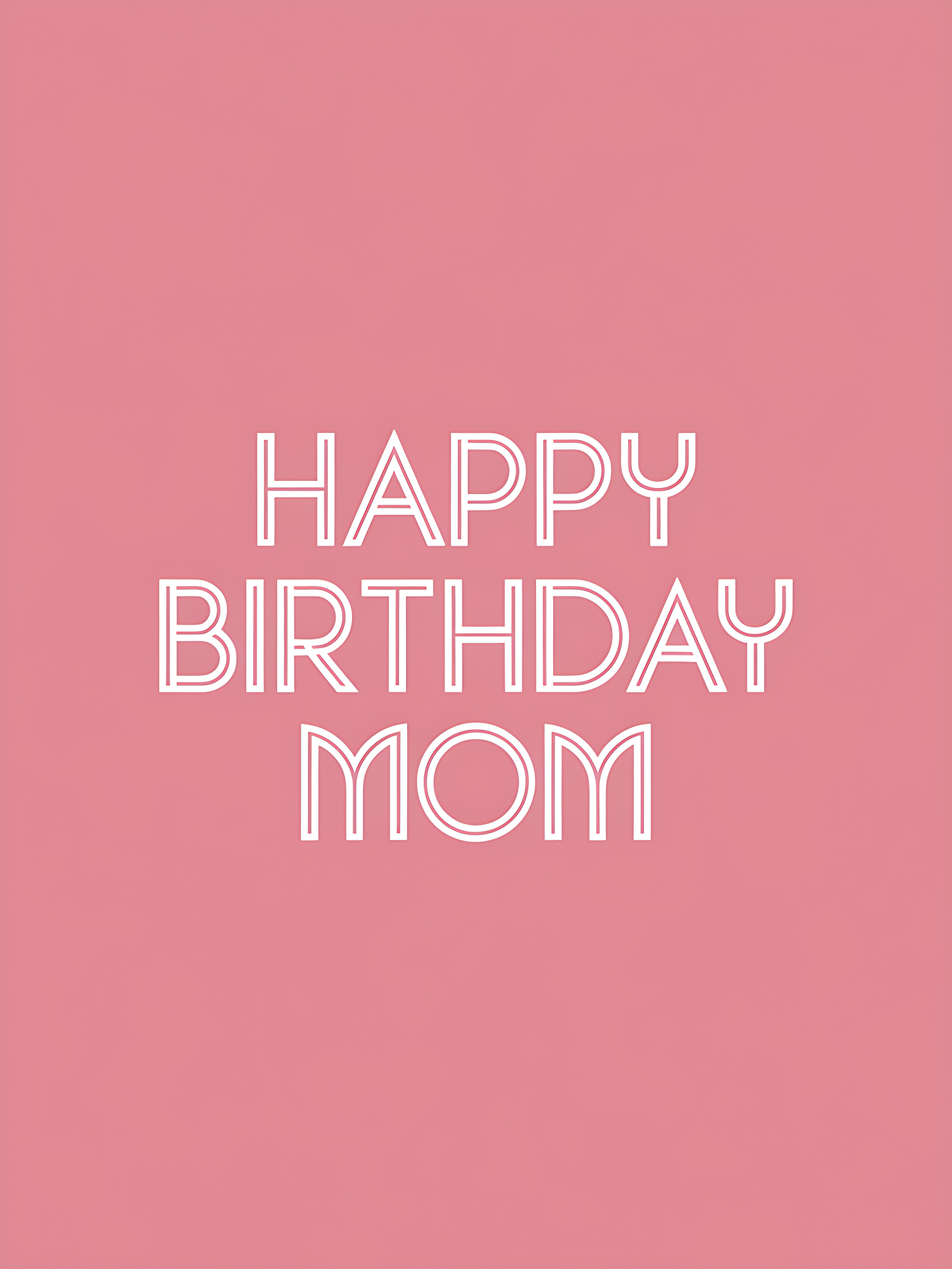 Happy Birthday Mom Pink