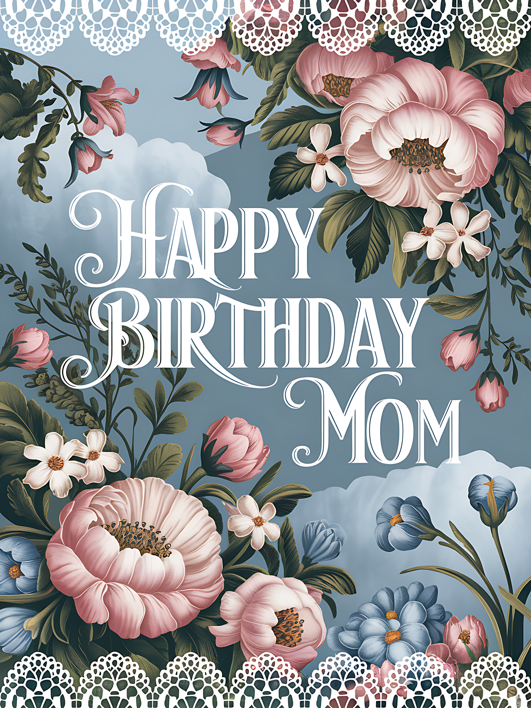 Happy Birthday Mom Vintage