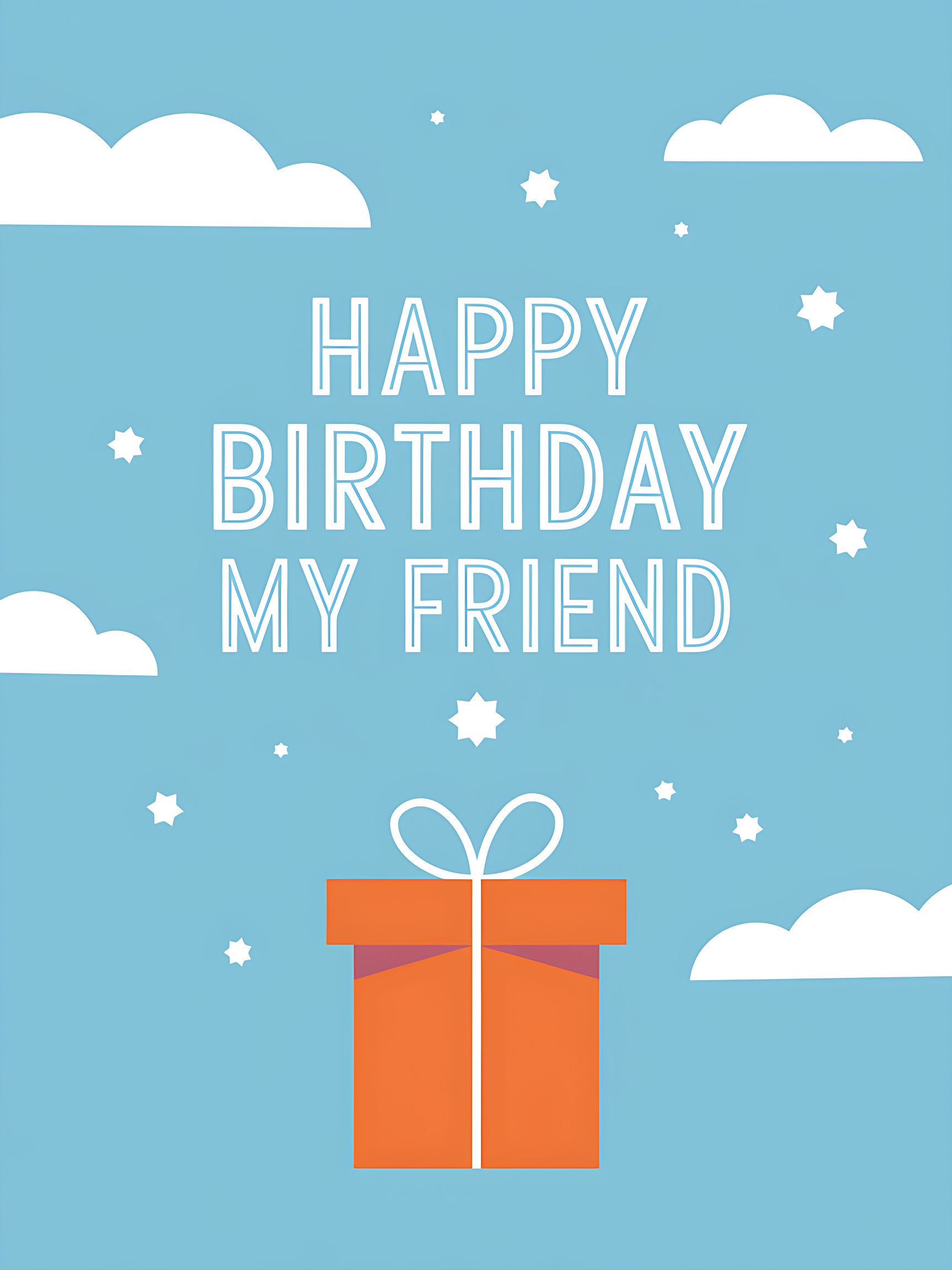 Happy Birthday My Friend Minimalist