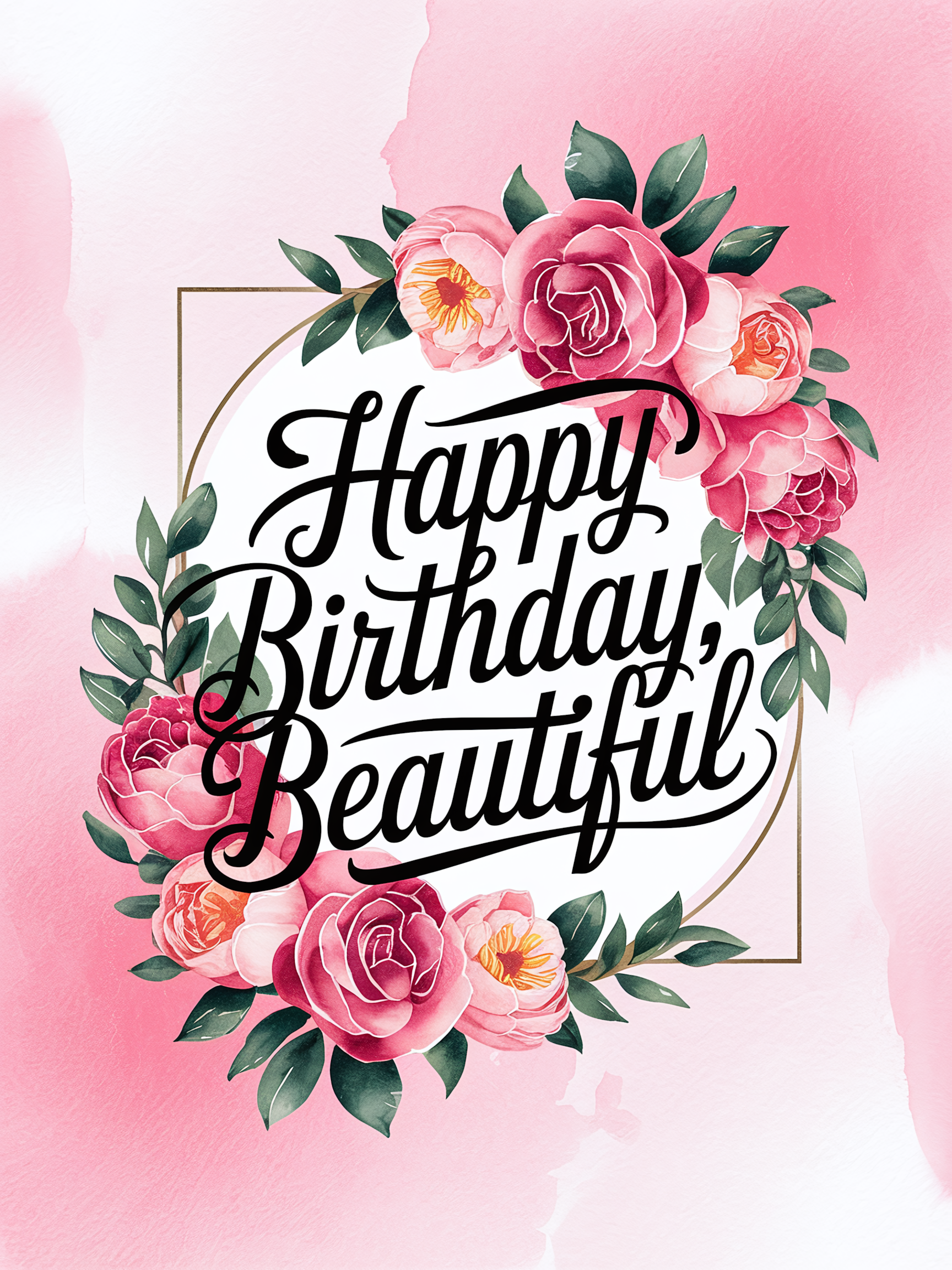 Celebrate With Beauty: 19 Free “happy Birthday Beautiful” Designs ...
