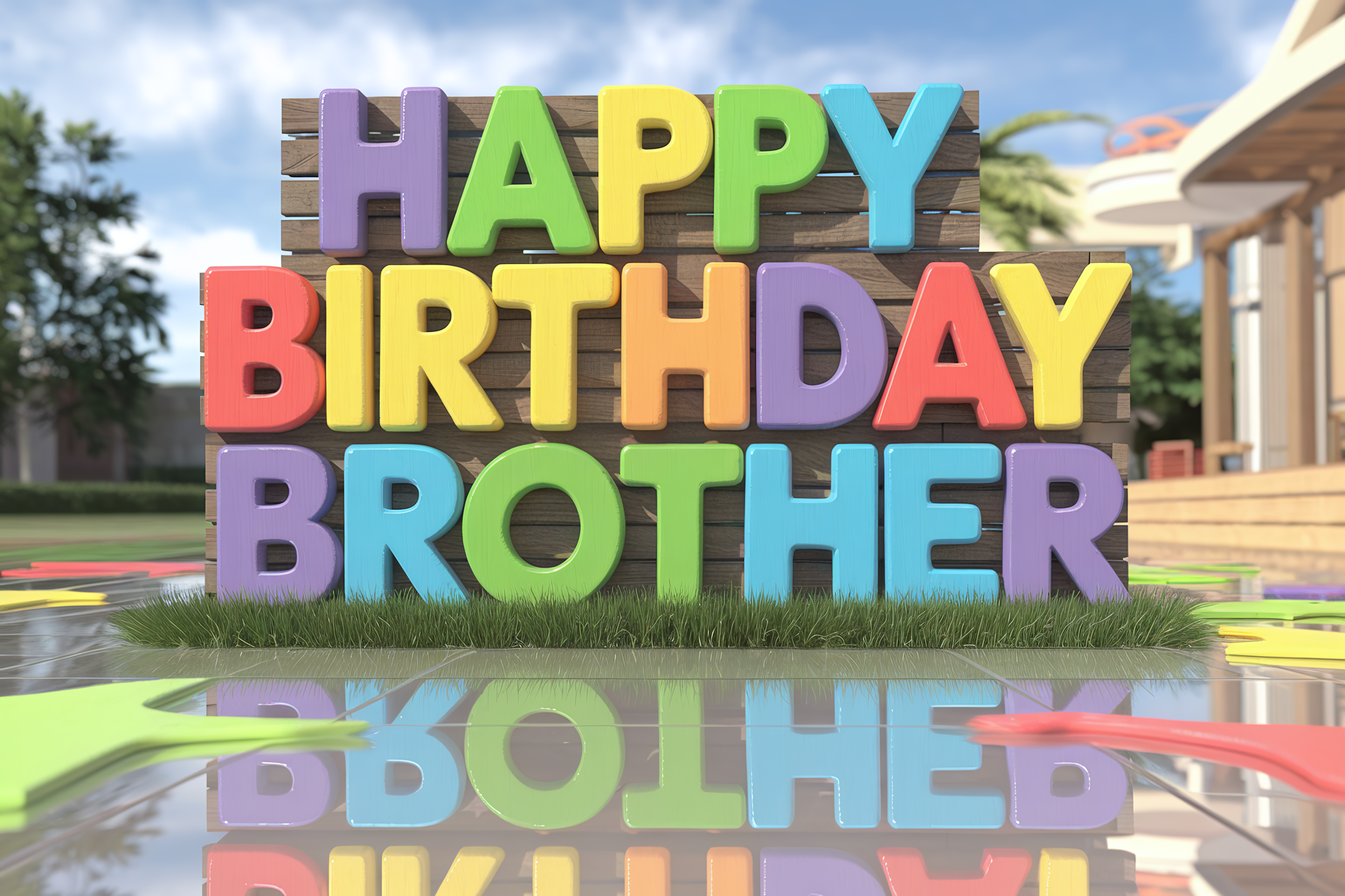 Happy Birthday Brother Sign