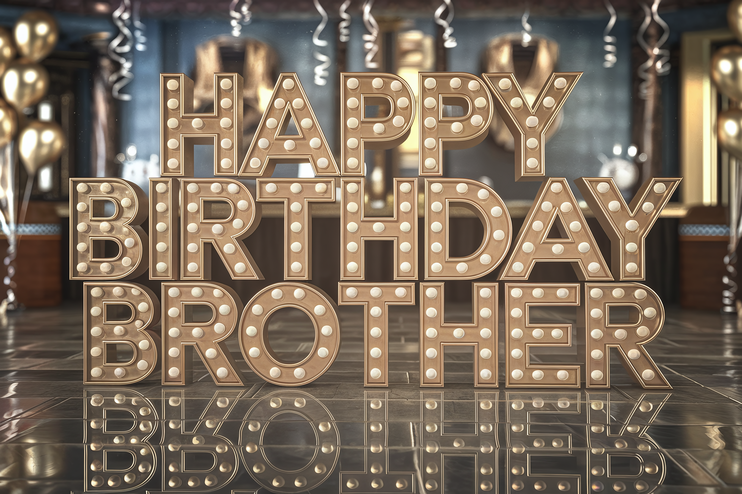 Happy Birthday Brother Sign