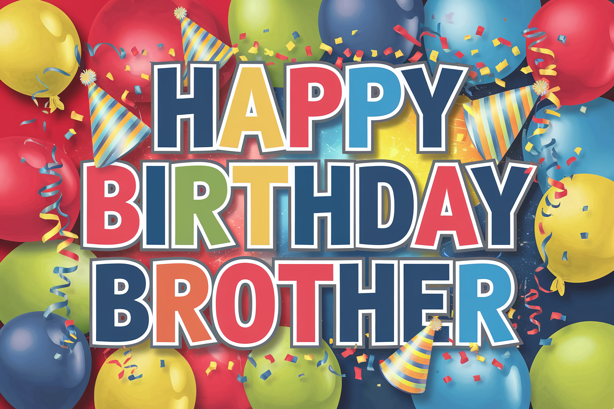 Happy Birthday Brother Card