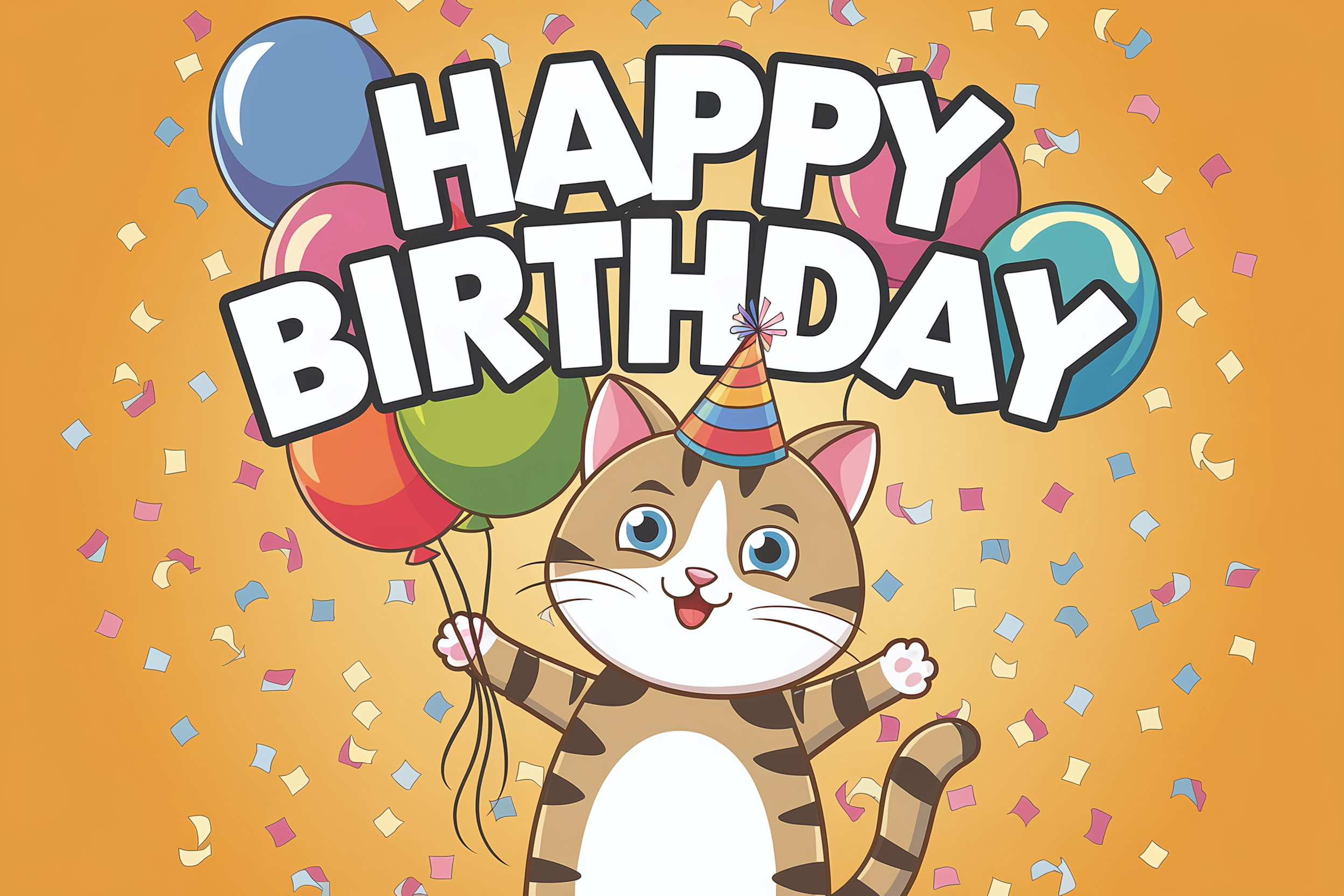 Celebrate Your Feline Friend with 30 Free Happy Birthday Cat Designs!