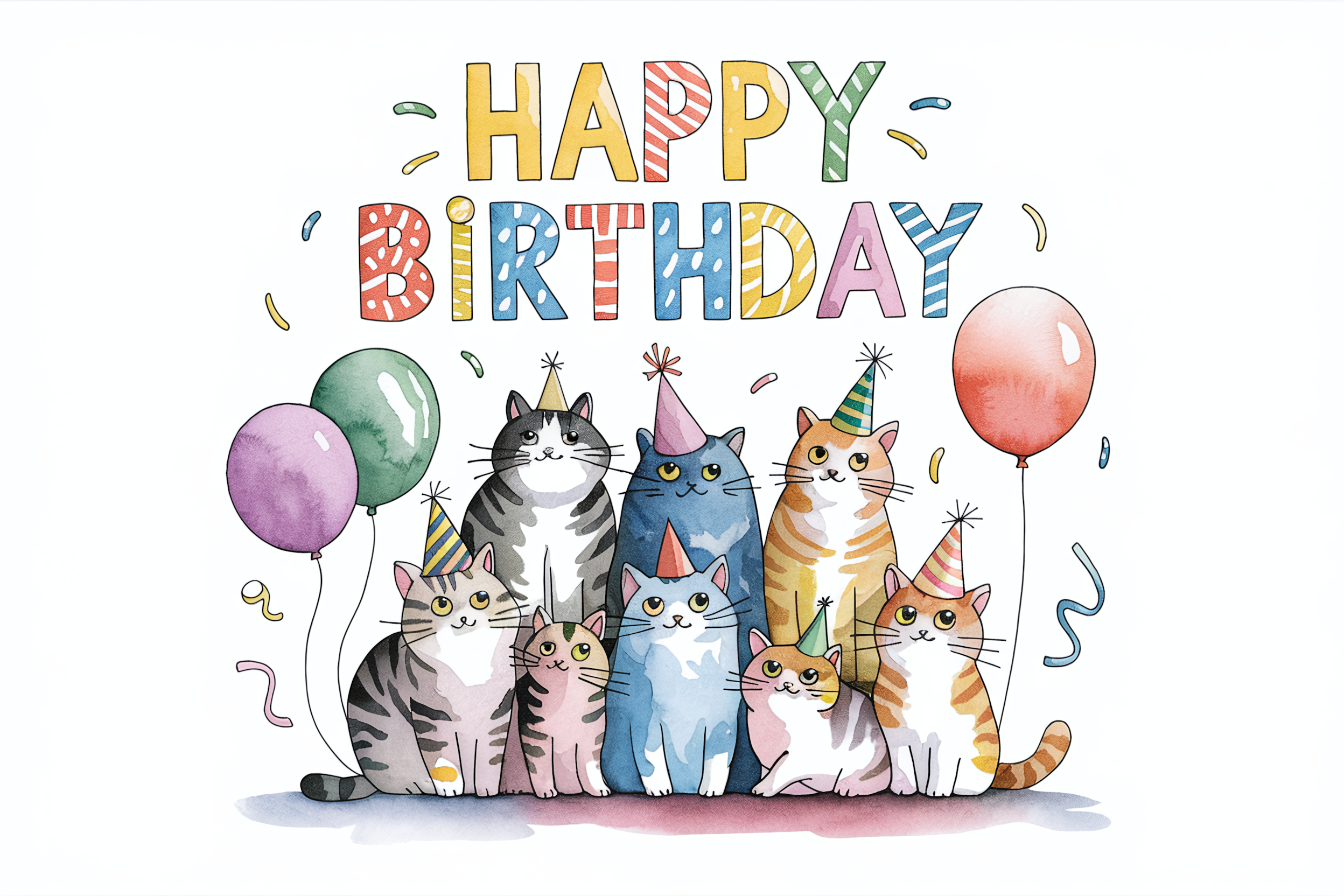 Happy Birthday Cats
