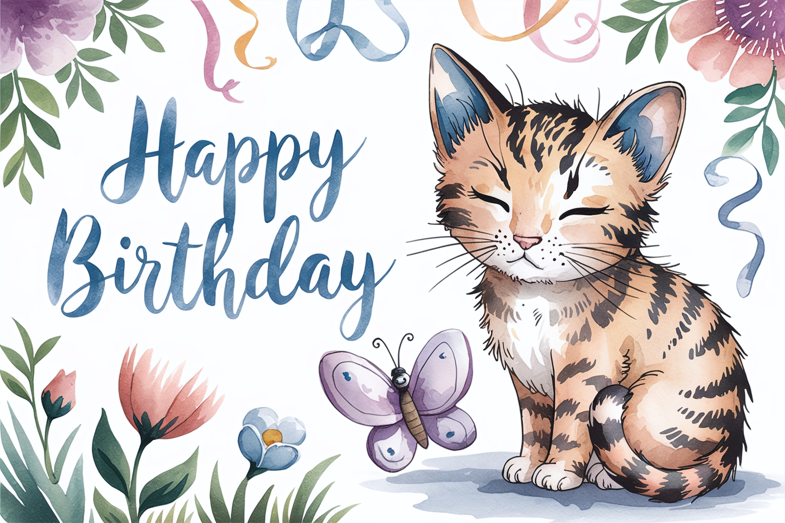 Celebrate Your Feline Friend with 30 Free Happy Birthday Cat Designs!