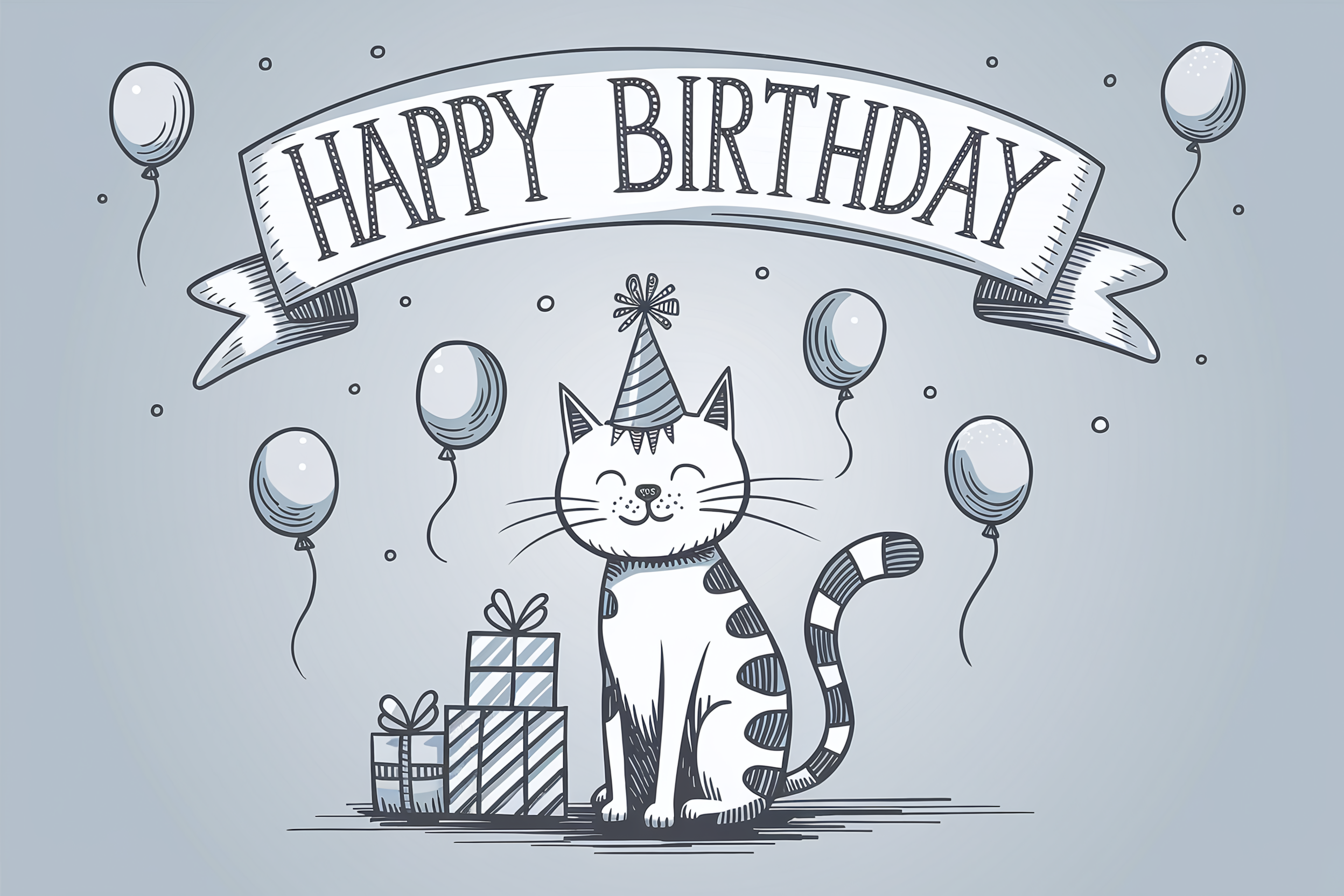 Celebrate Your Feline Friend with 30 Free Happy Birthday Cat Designs!