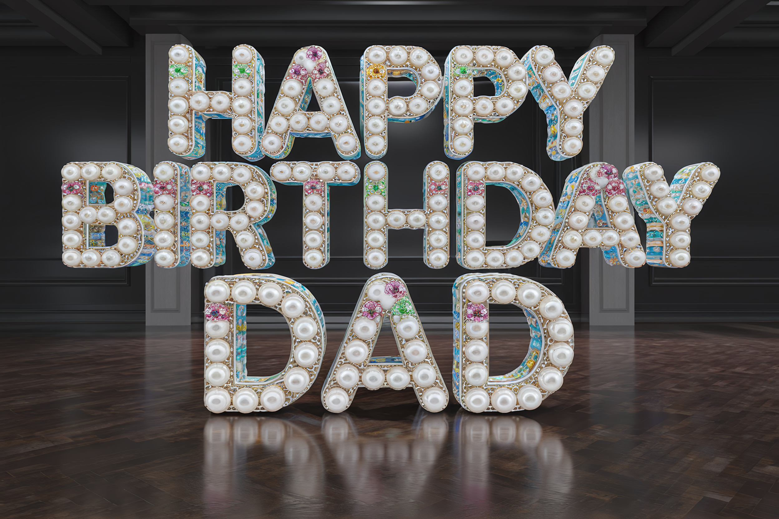 Happy Birthday Daddy 1st Birthday As My Dad TEDDY BLUE BALLOON