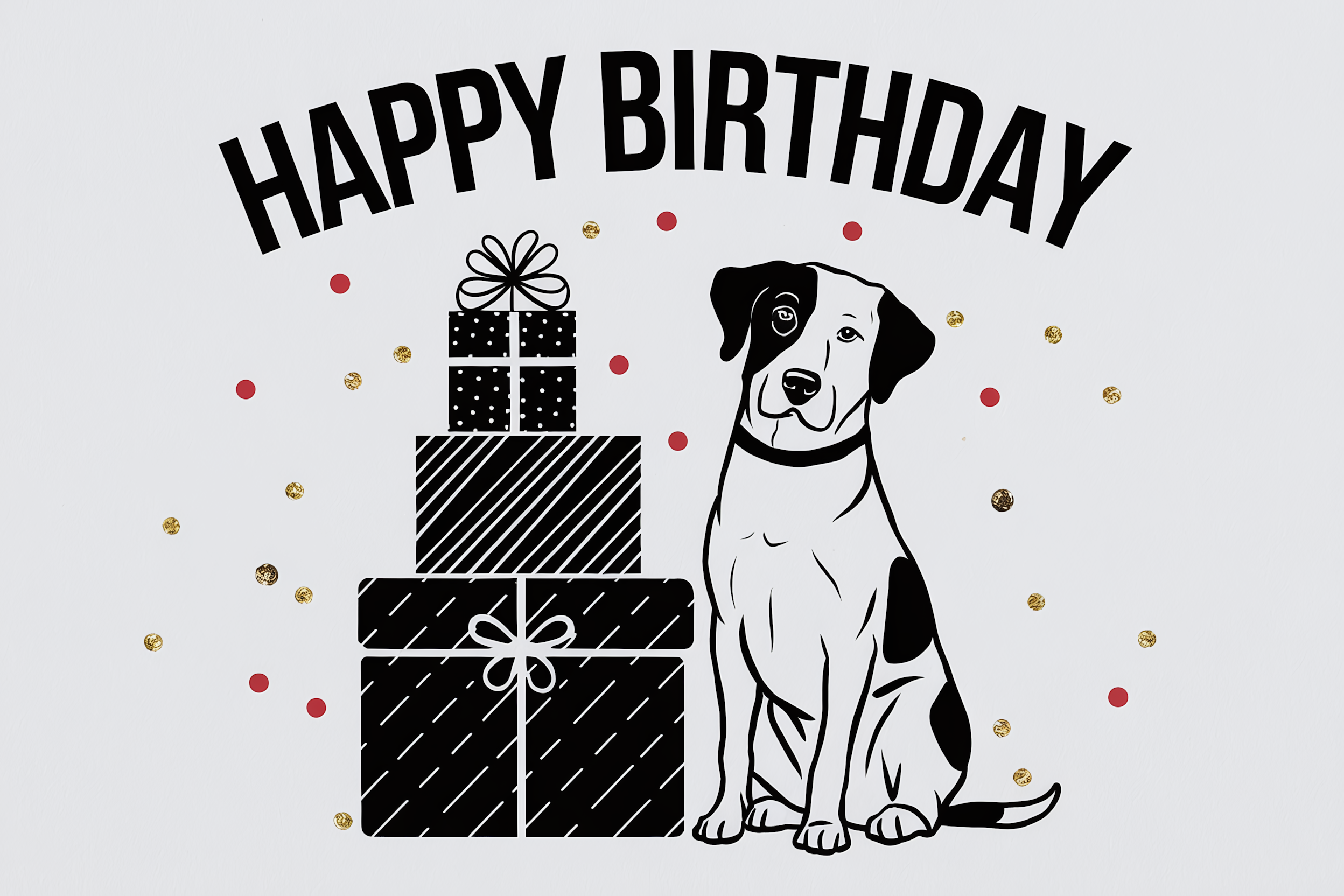 Happy Birthday Dog Card