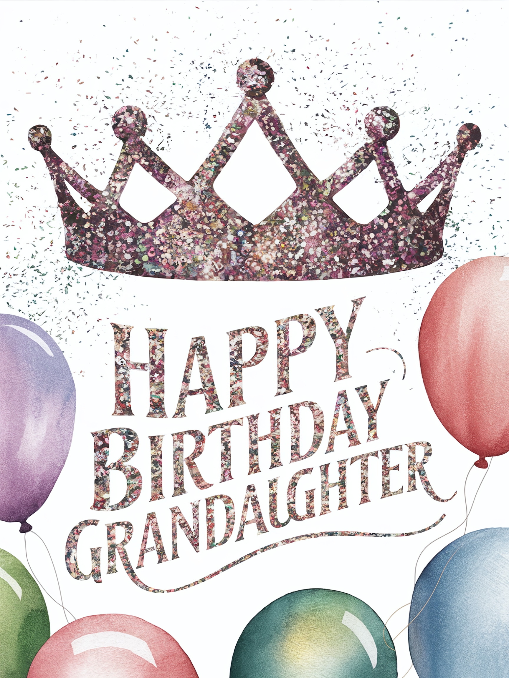 A5 Birthday Card Dark Hair Design A5 Birthday Card For Granddaughter – Especially For My Granddaughter, Dark Hair Design Birthday Cards For Granddaughter - Foto 3