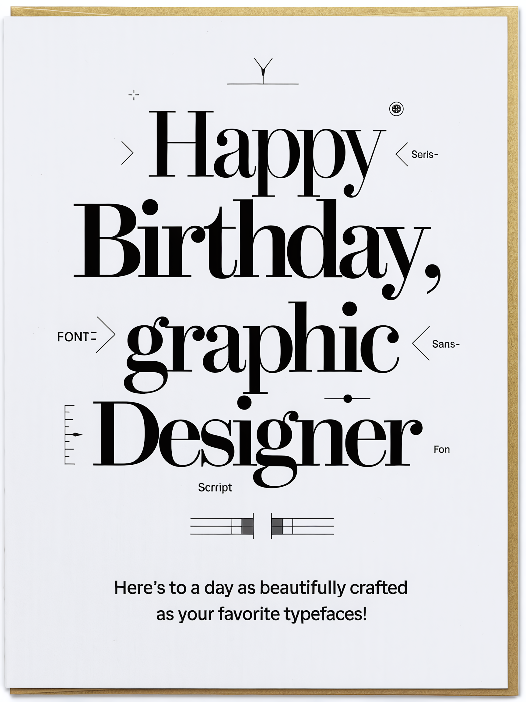 Happy Birthday Graphic Designer Card