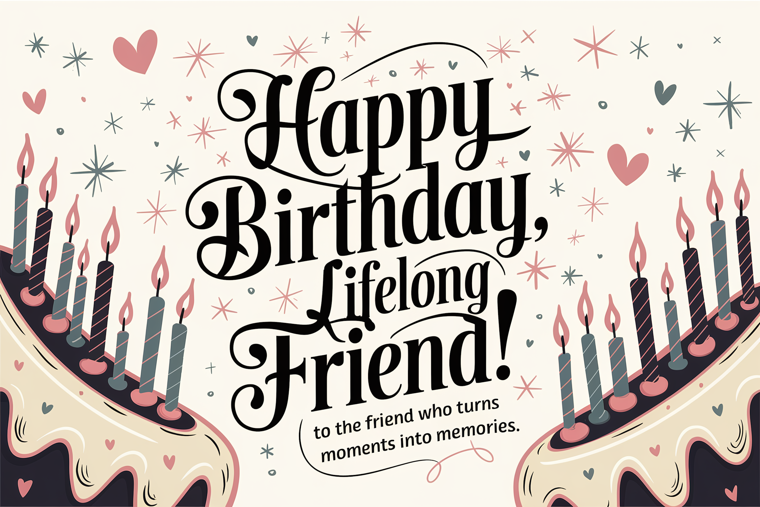 Happy Birthday Lifelong Friend Card