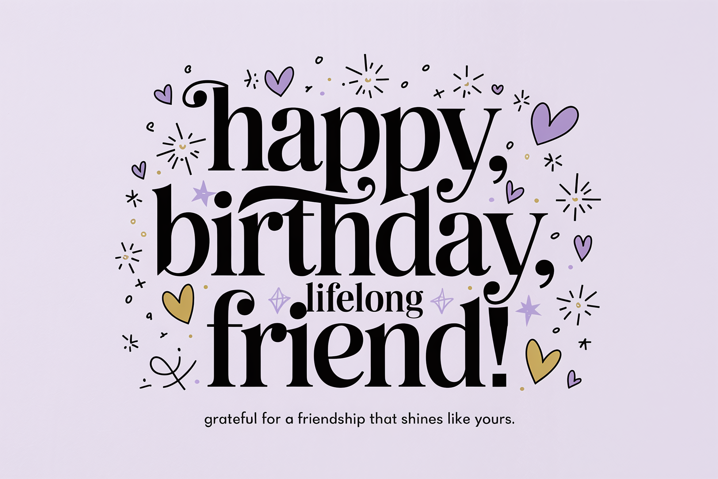 Happy Birthday Lifelong Friend Card