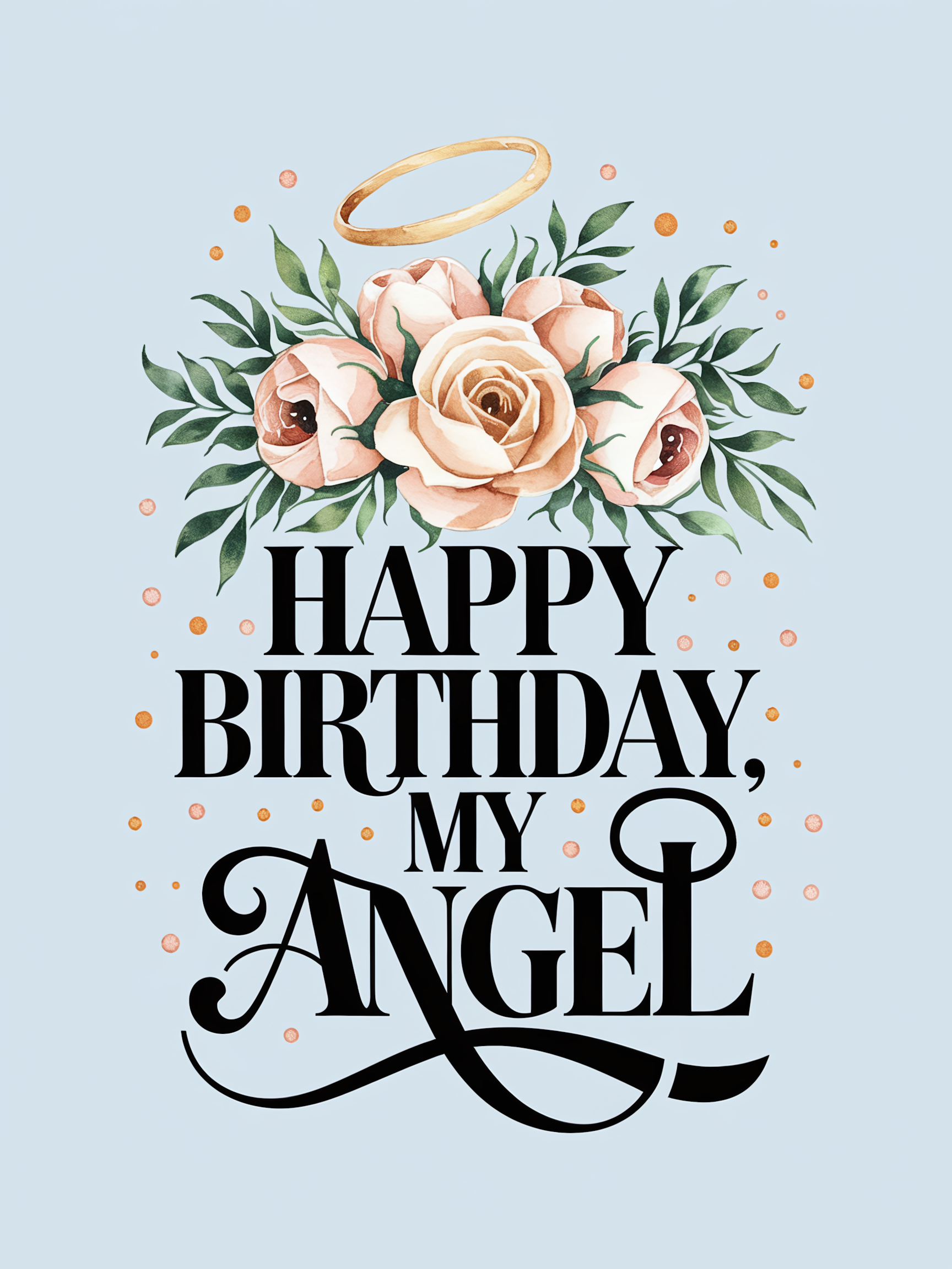 Happy Birthday Angel Card