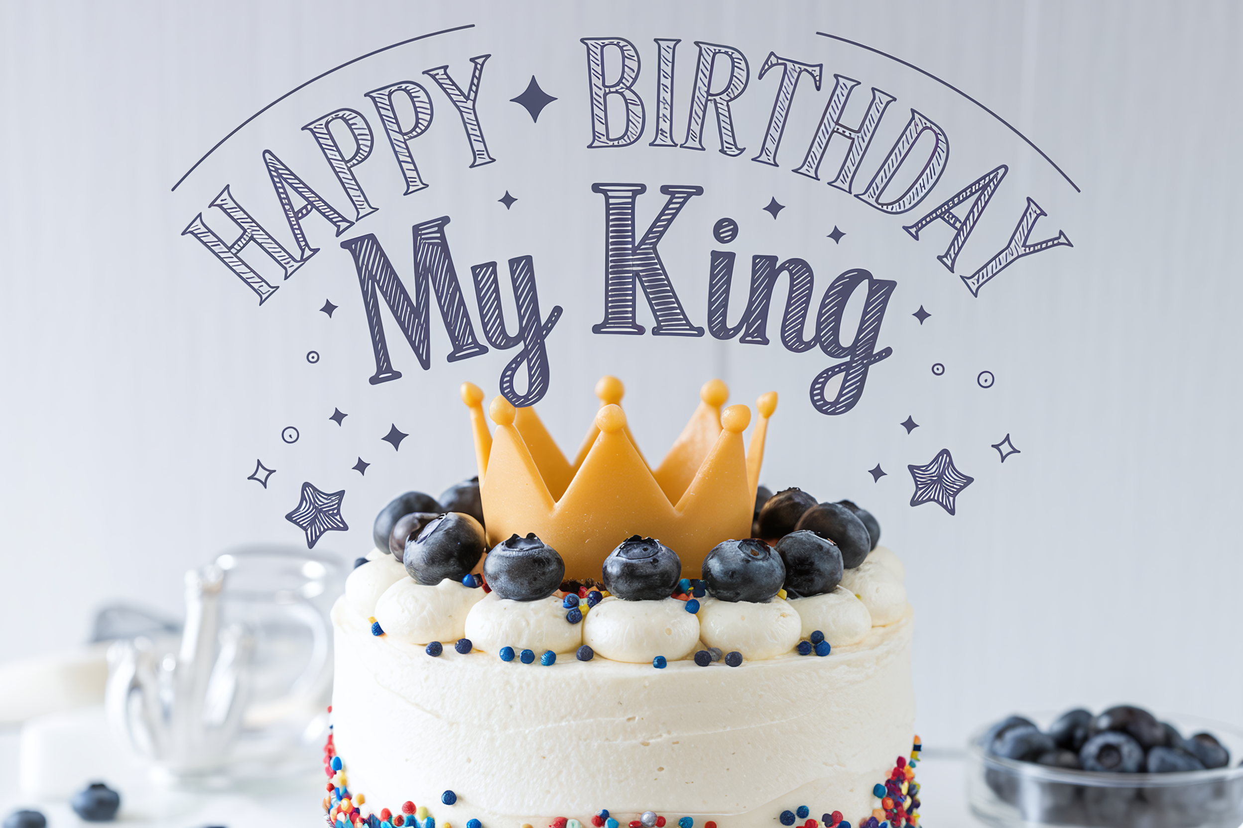 Happy Birthday My King Cake