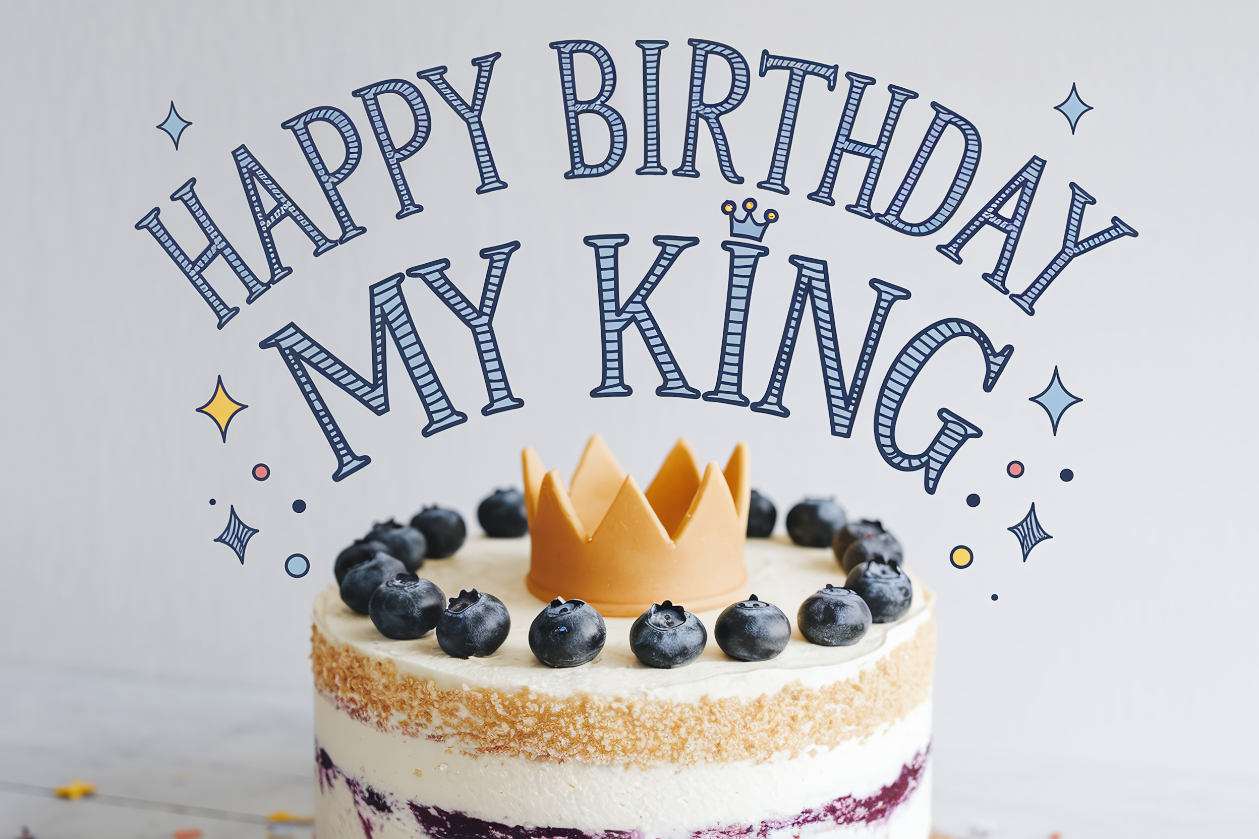 Happy Birthday My King Cake
