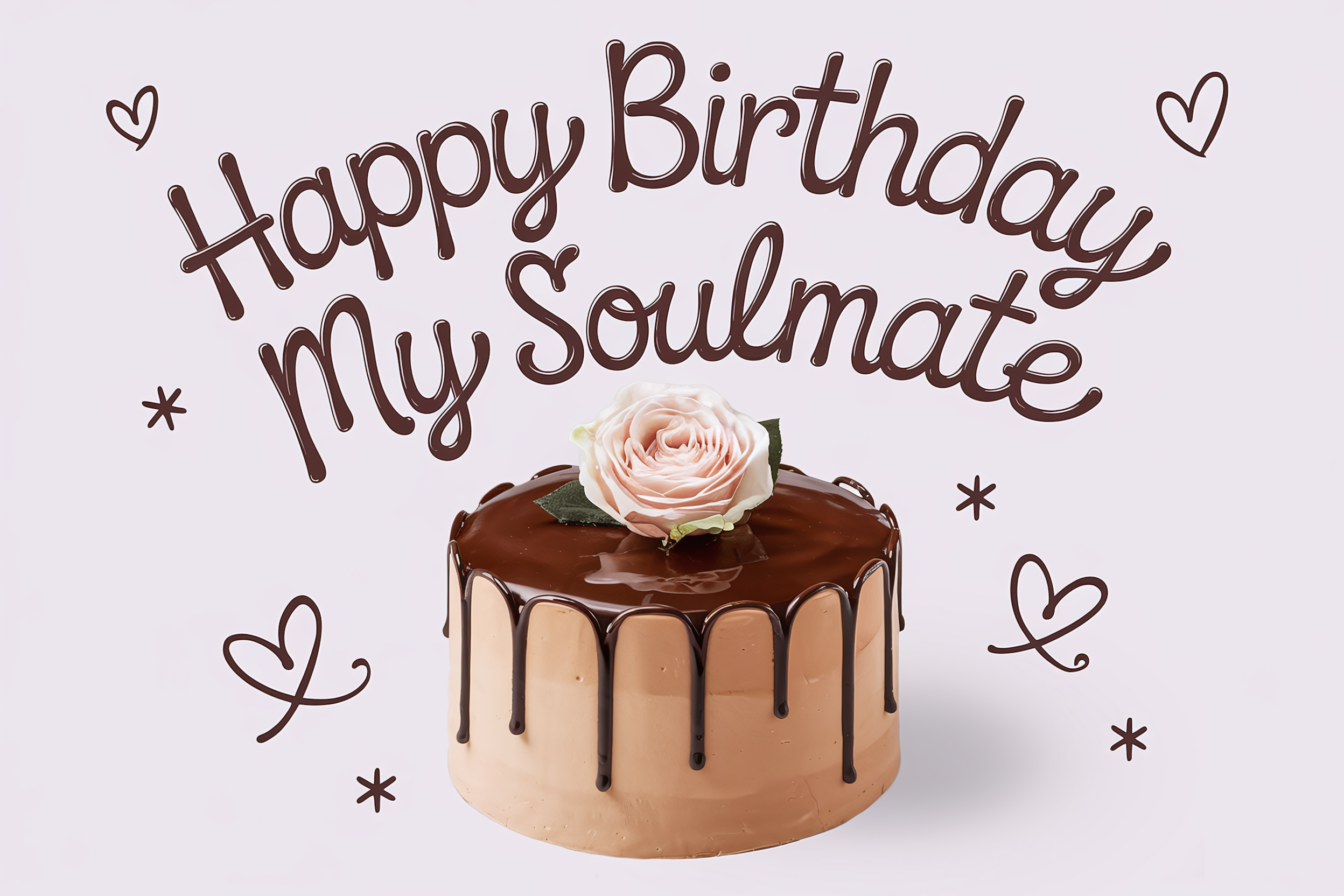 Happy Birthday My Soulmate Cake