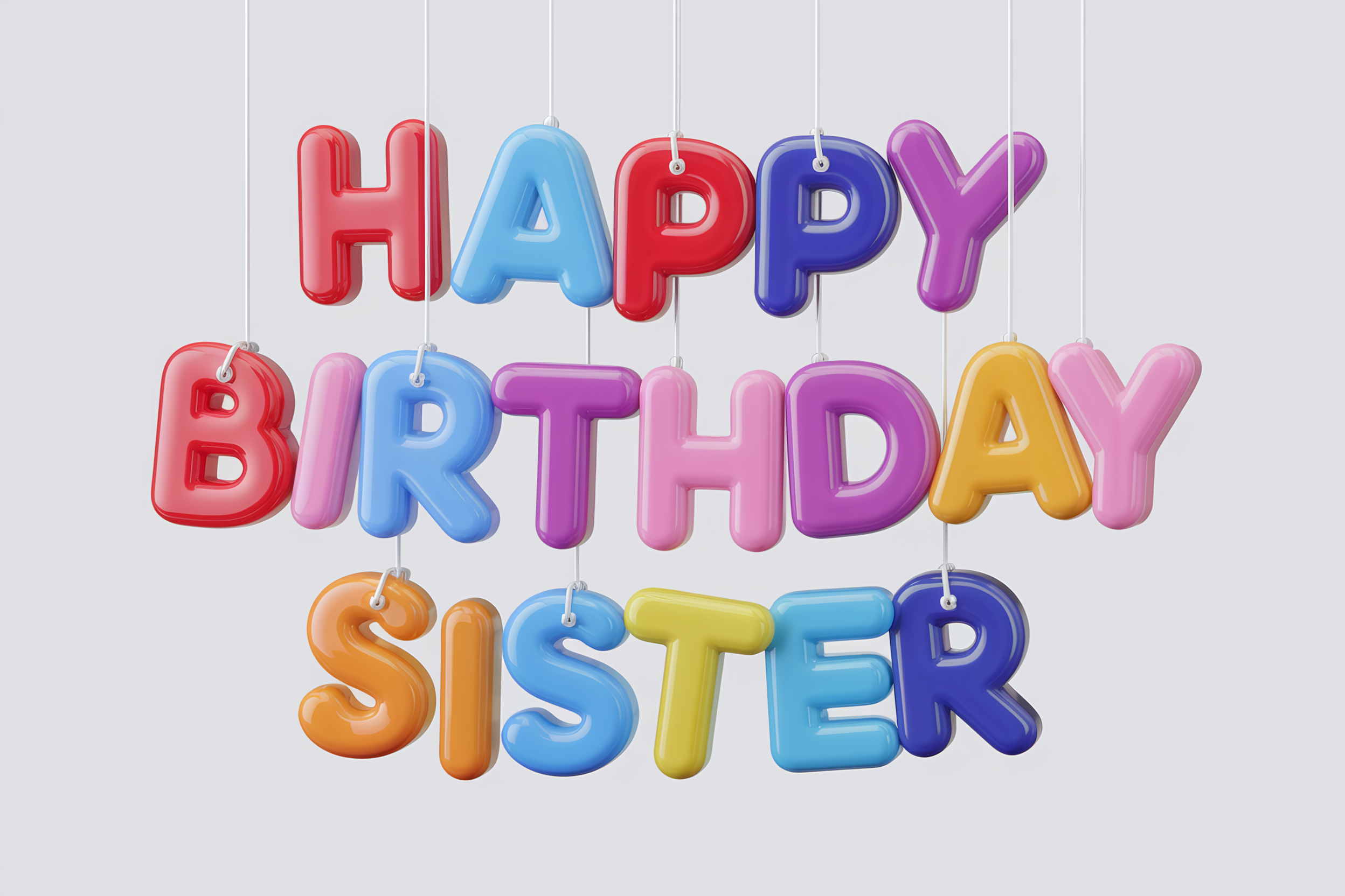 Happy Birthday Sister Balloons