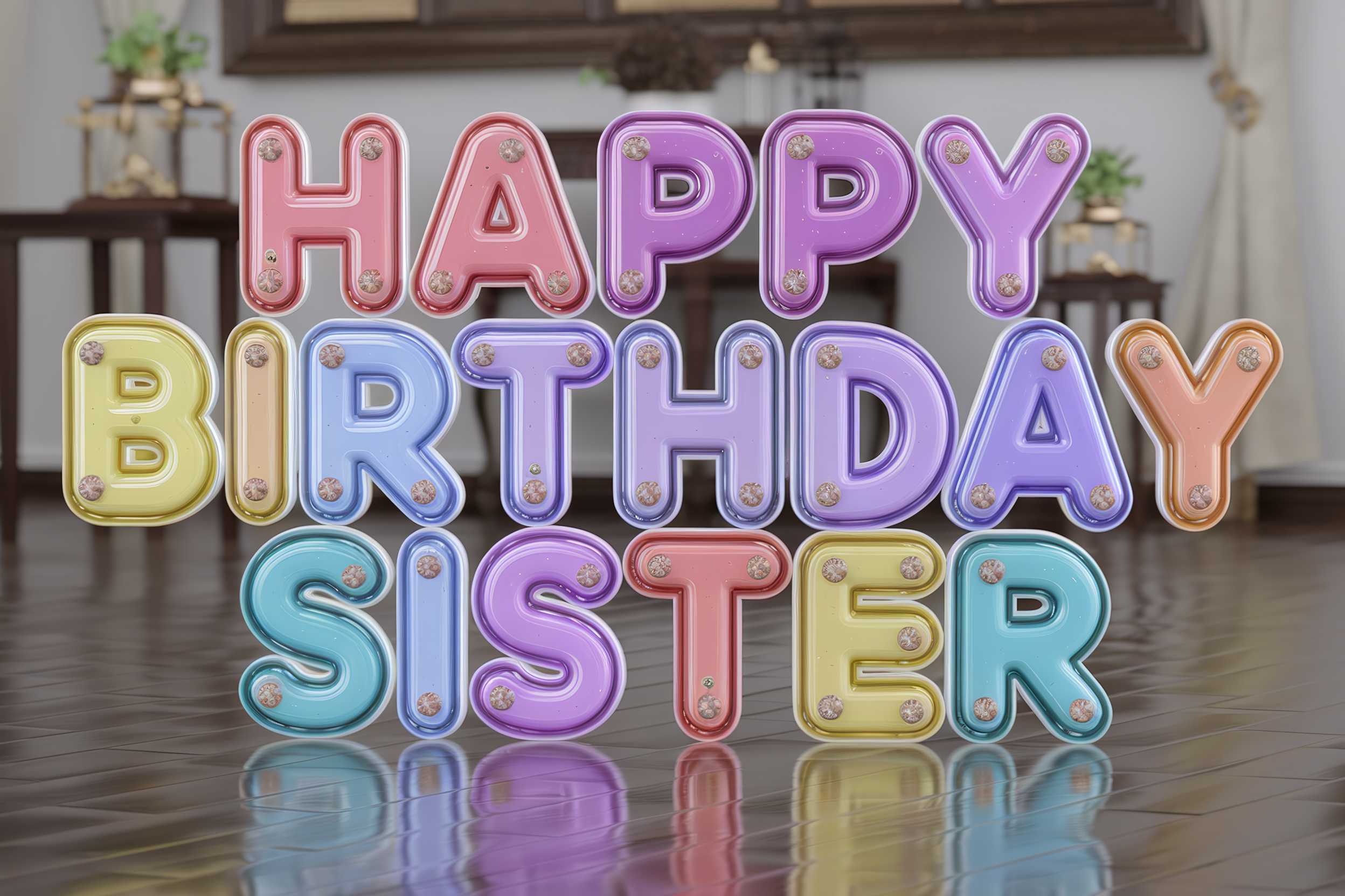 Happy Birthday Sister Sign