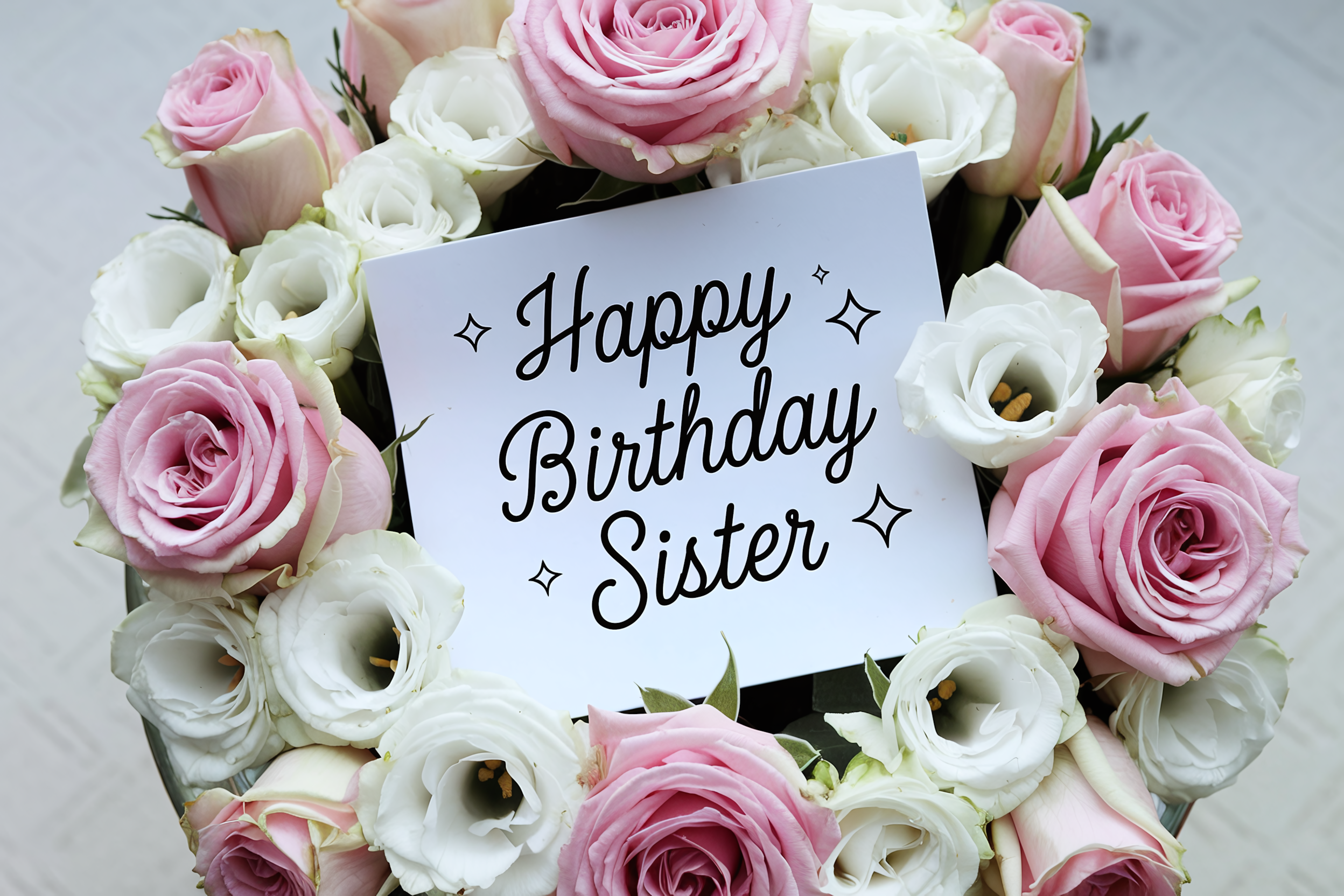 Happy Birthday Sister Flower Bouquet