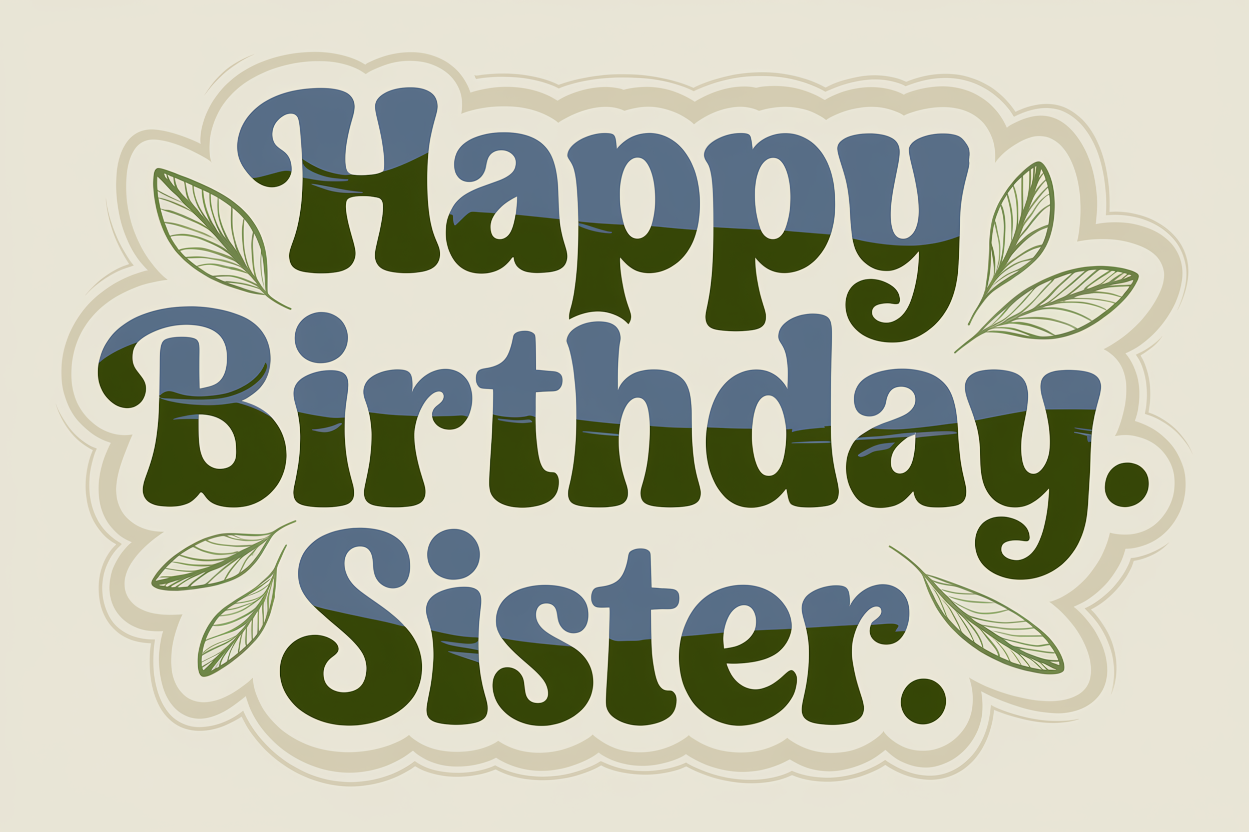 Happy Birthday Sister Card