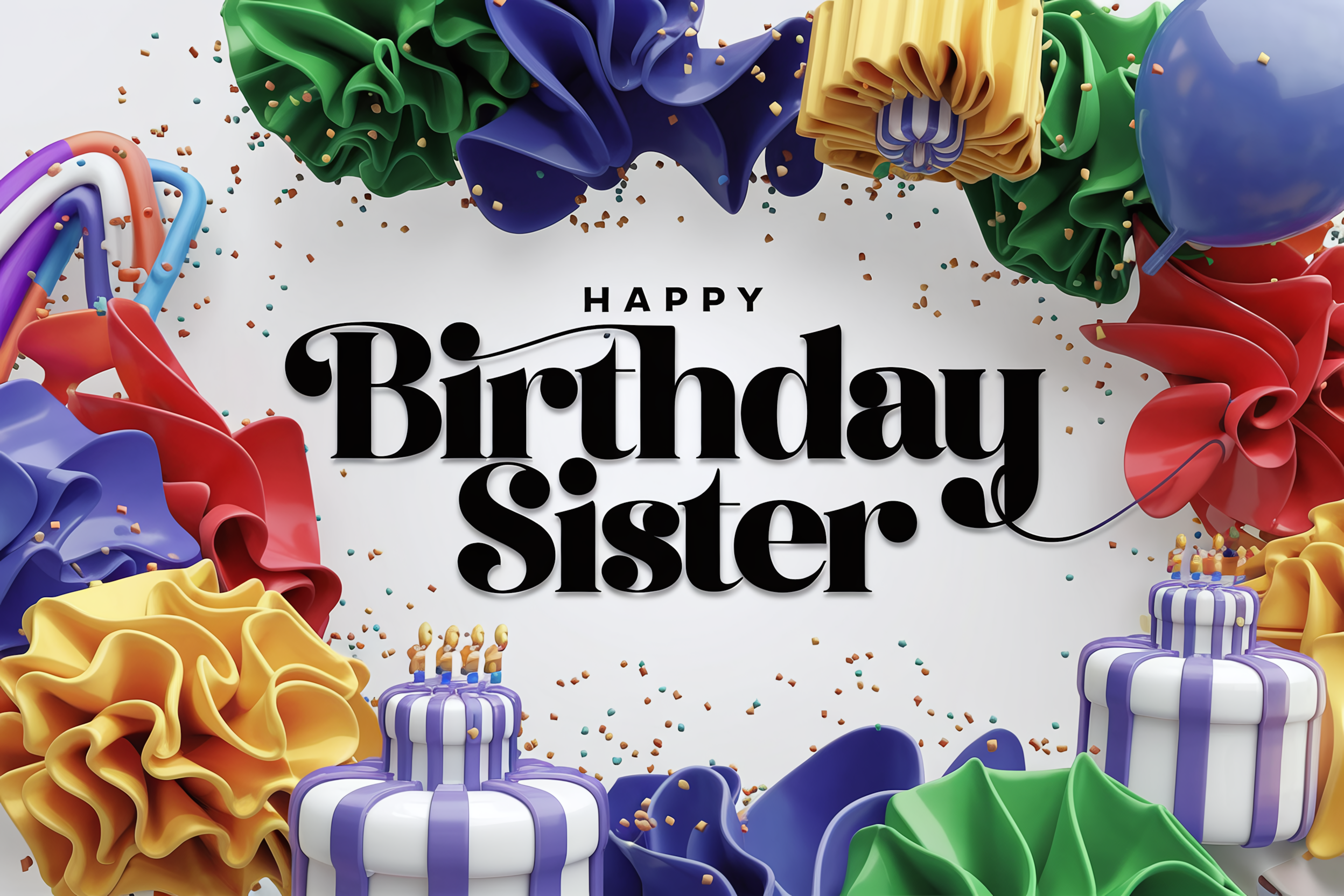 Happy Birthday Sister Card
