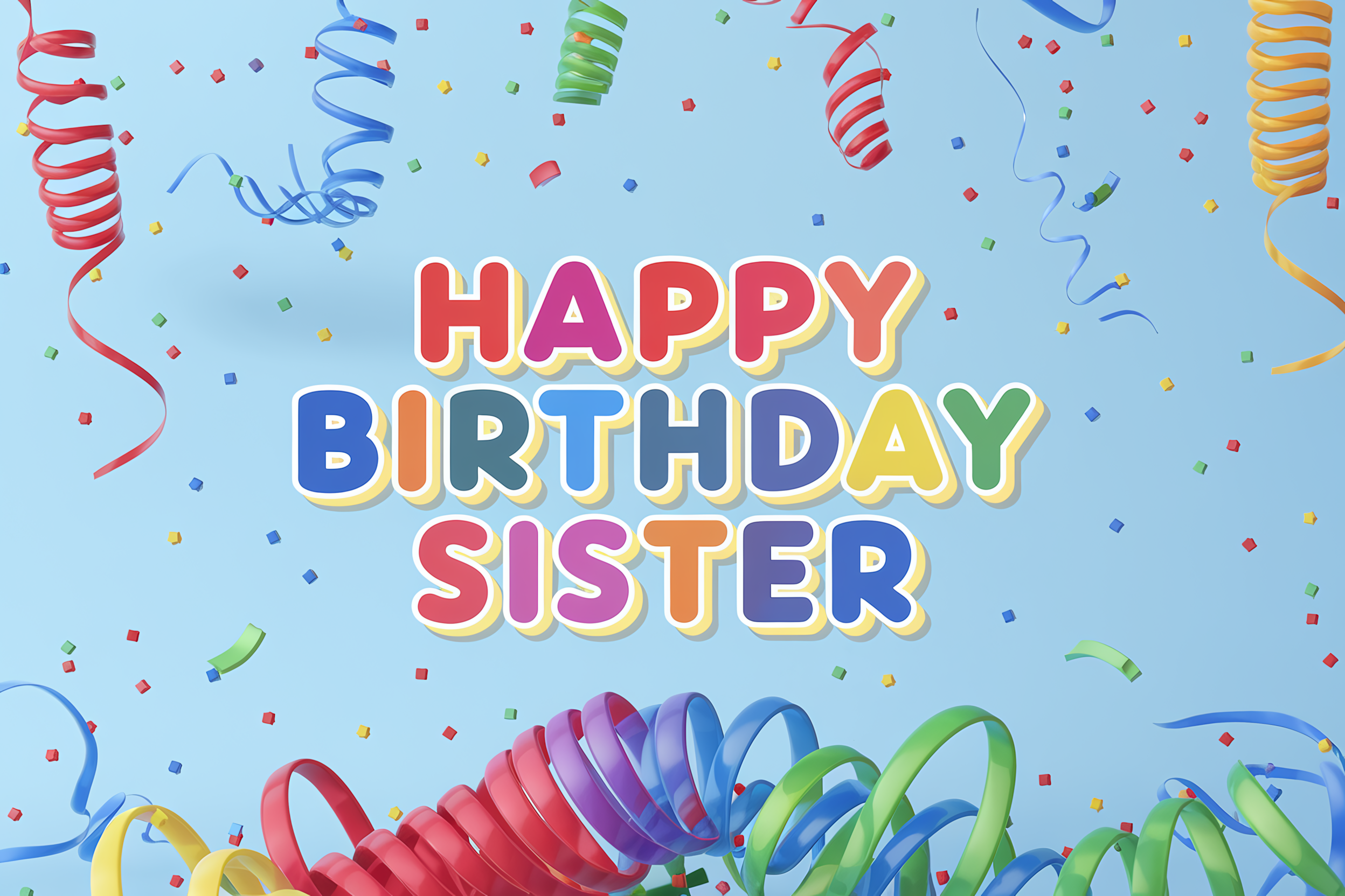 Happy Birthday Sister Card