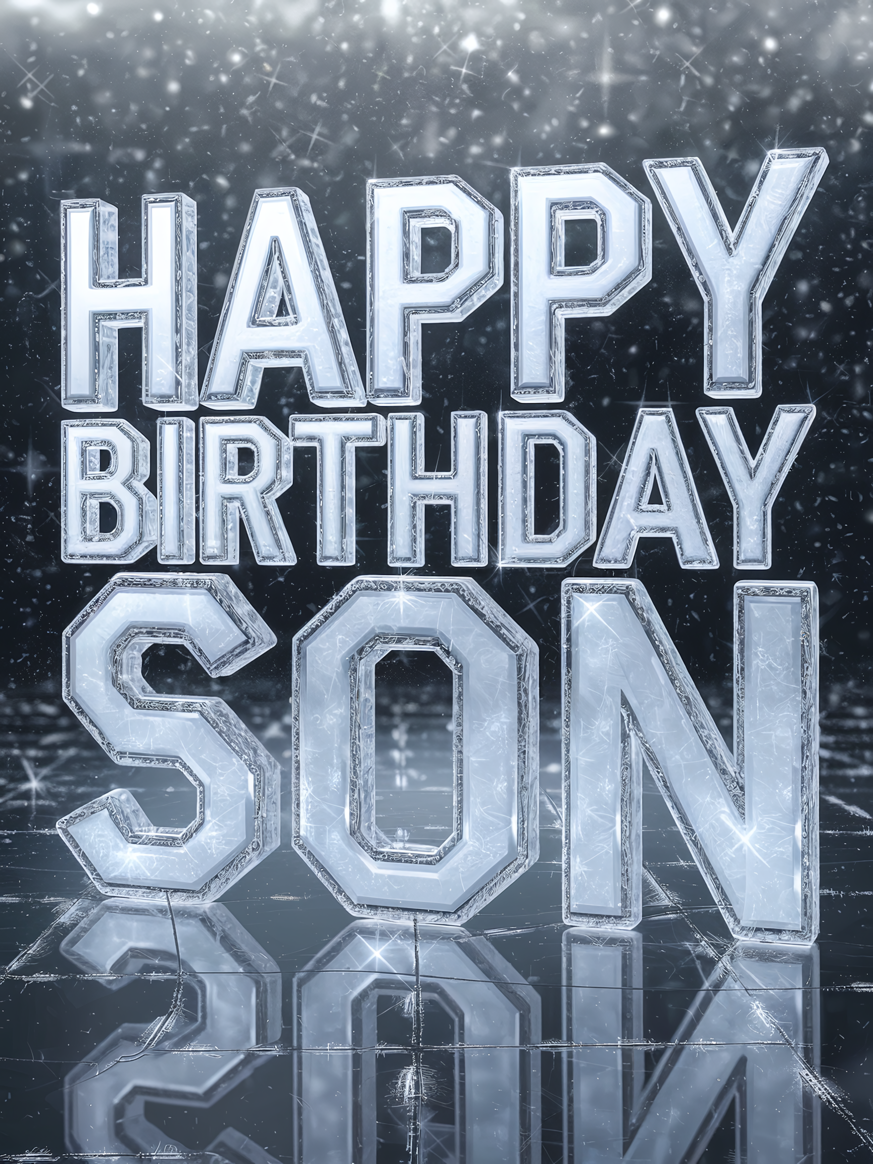 Happy Birthday Son Ice
