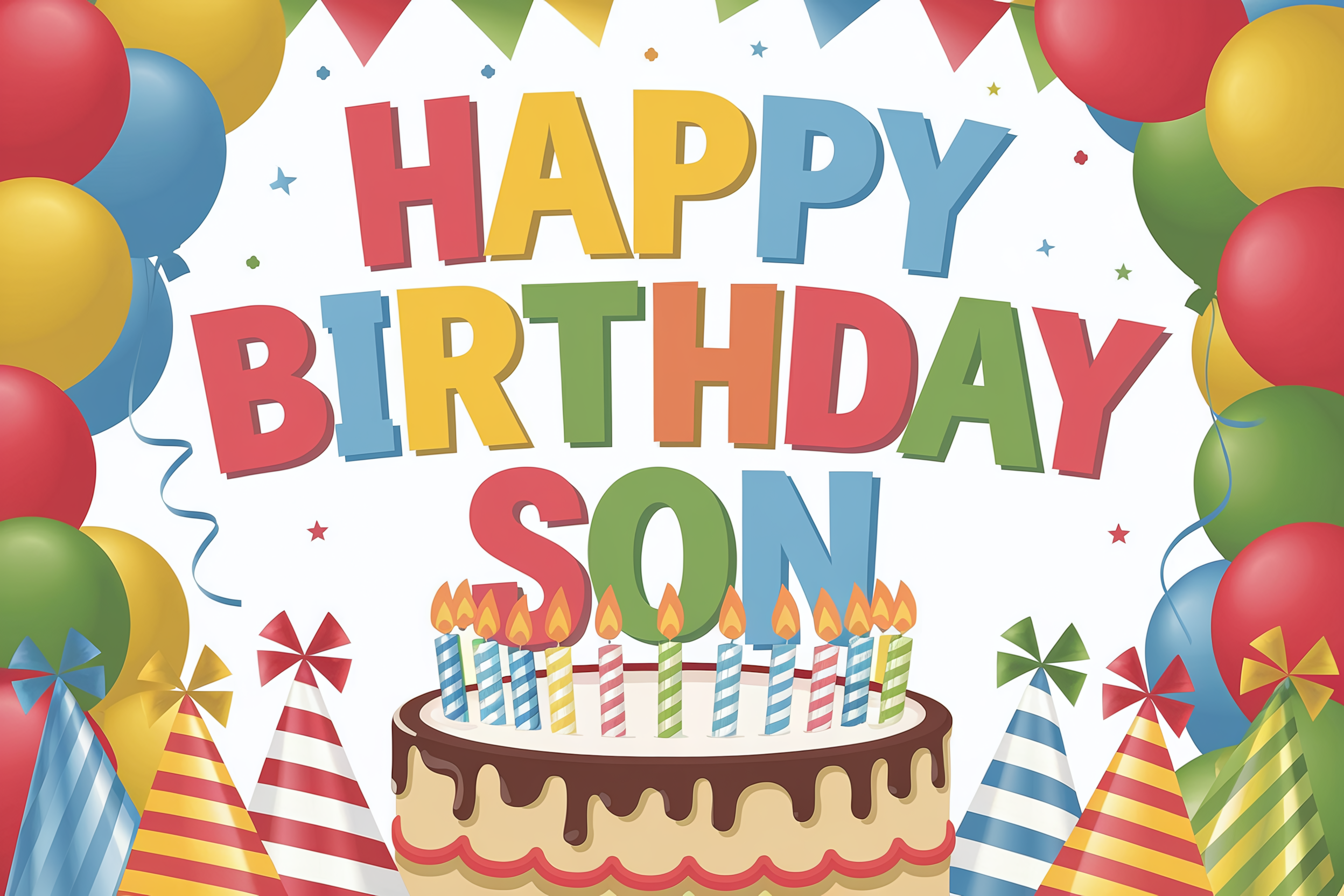 Happy Birthday Son Card Design