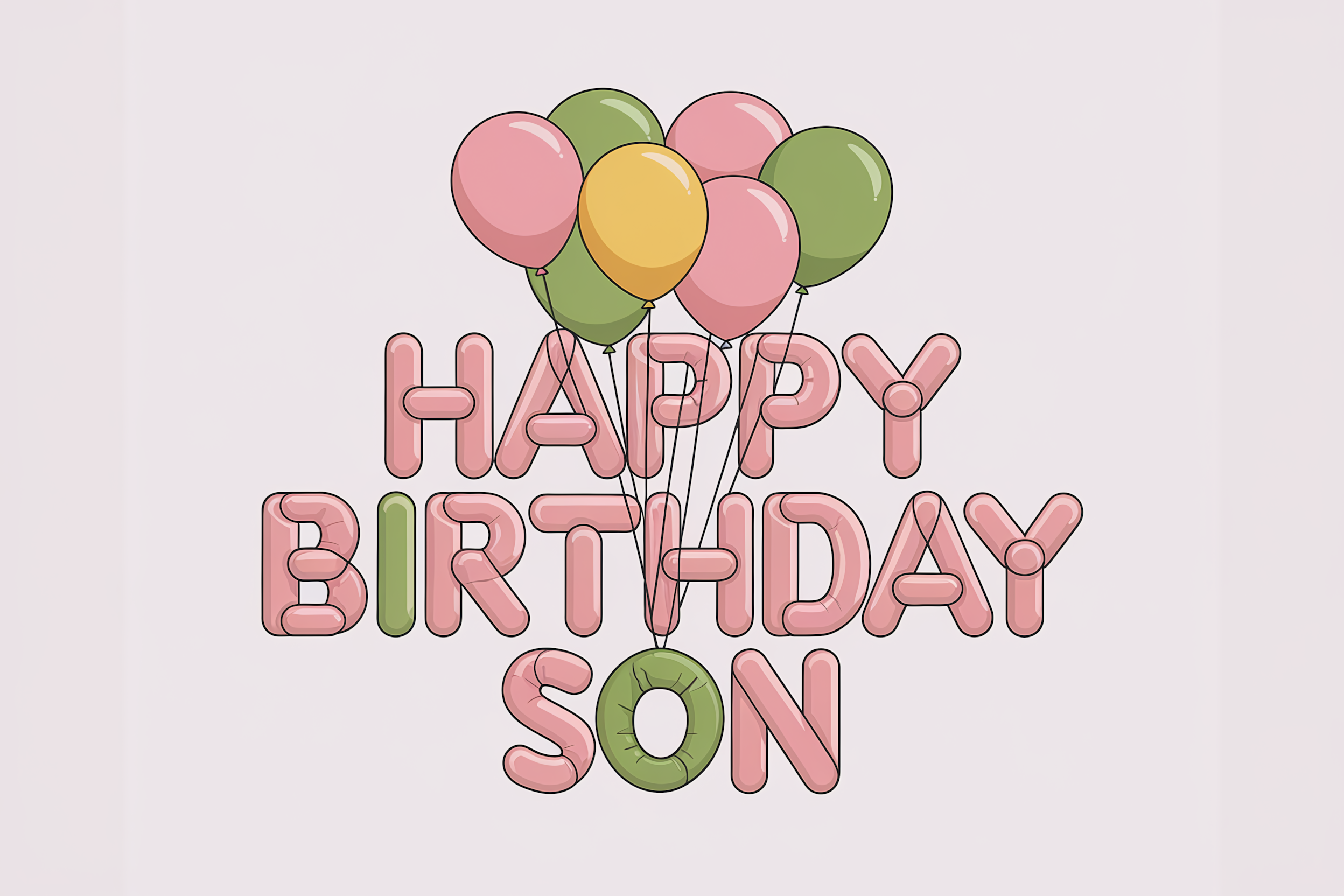 Happy Birthday Son Balloons
