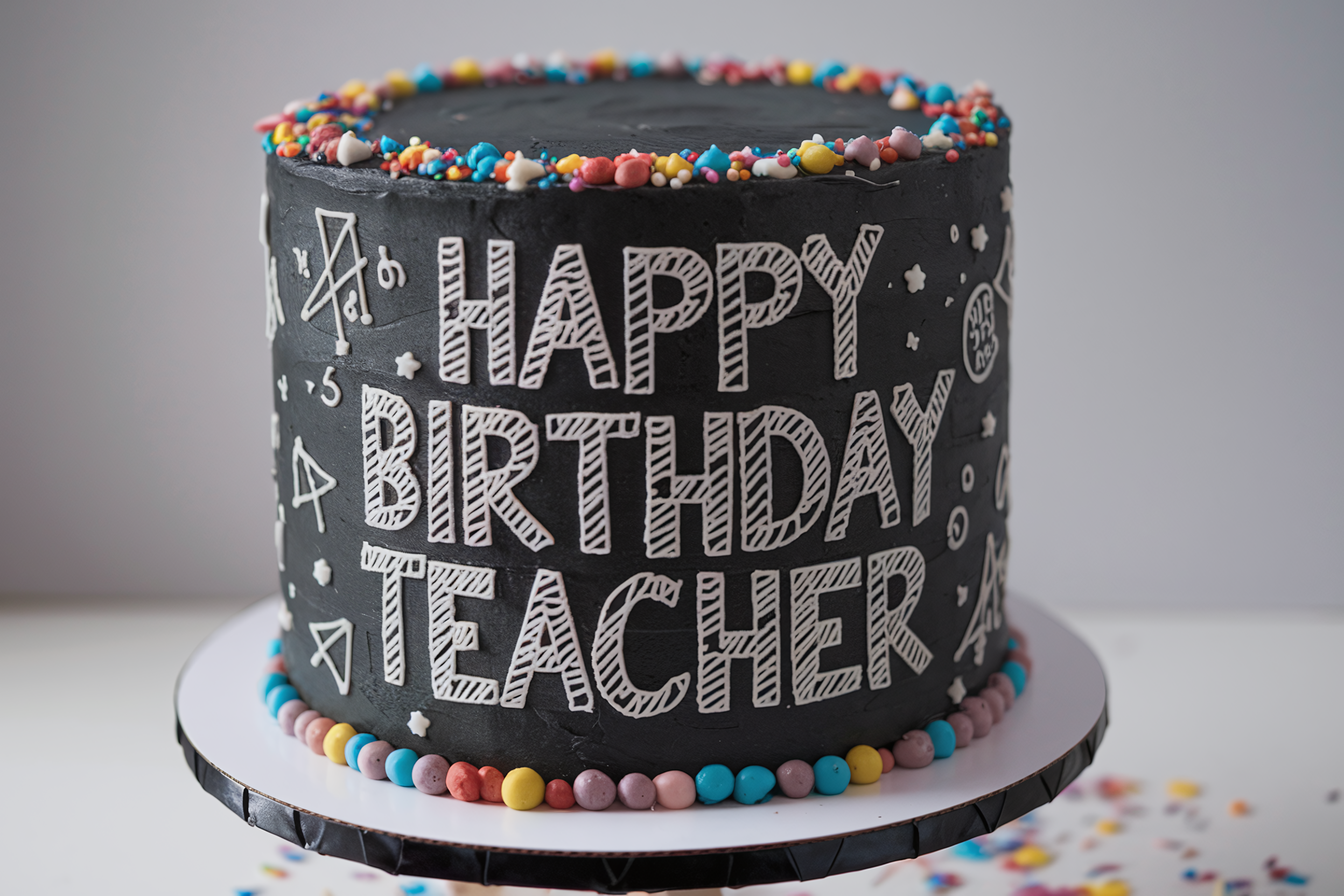 Happy Birthday Teacher Cake