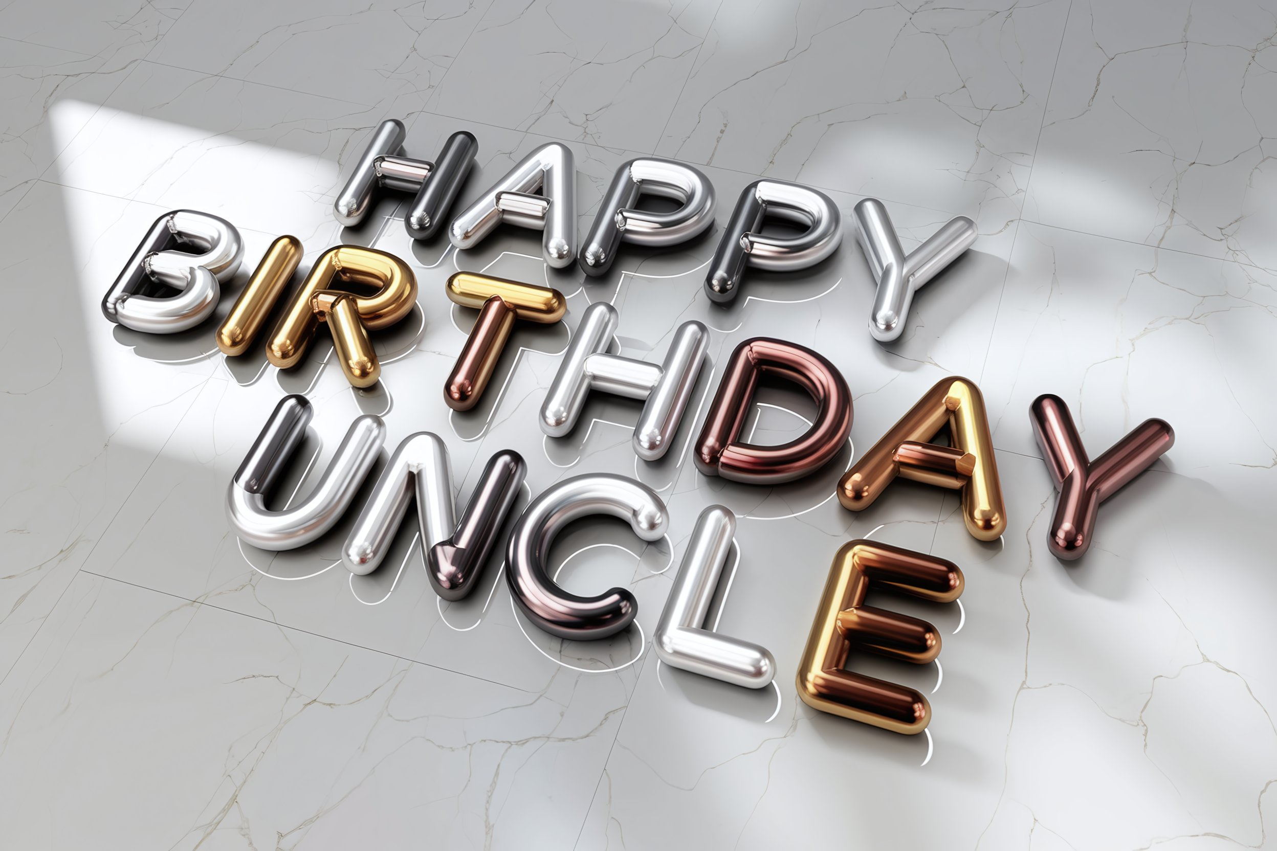 Happy Birthday Uncle Balloons