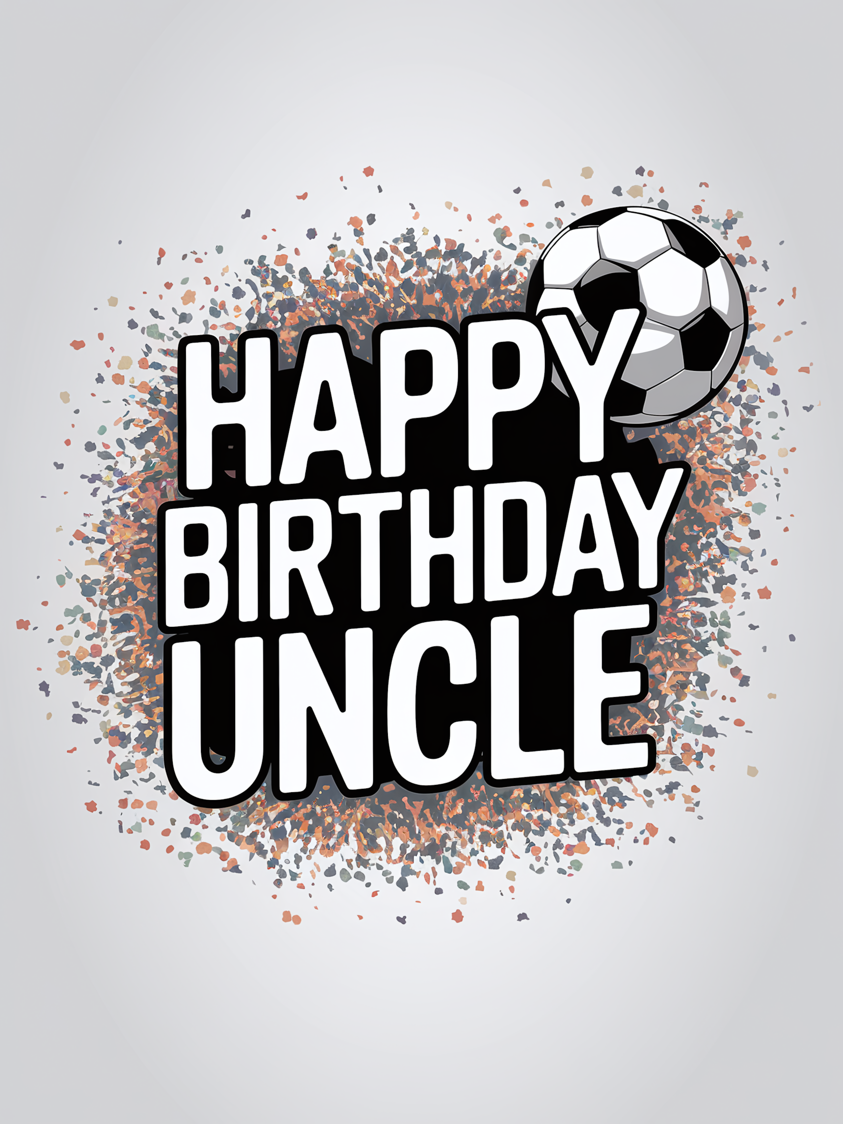 Soccer Birthday Card for Uncle