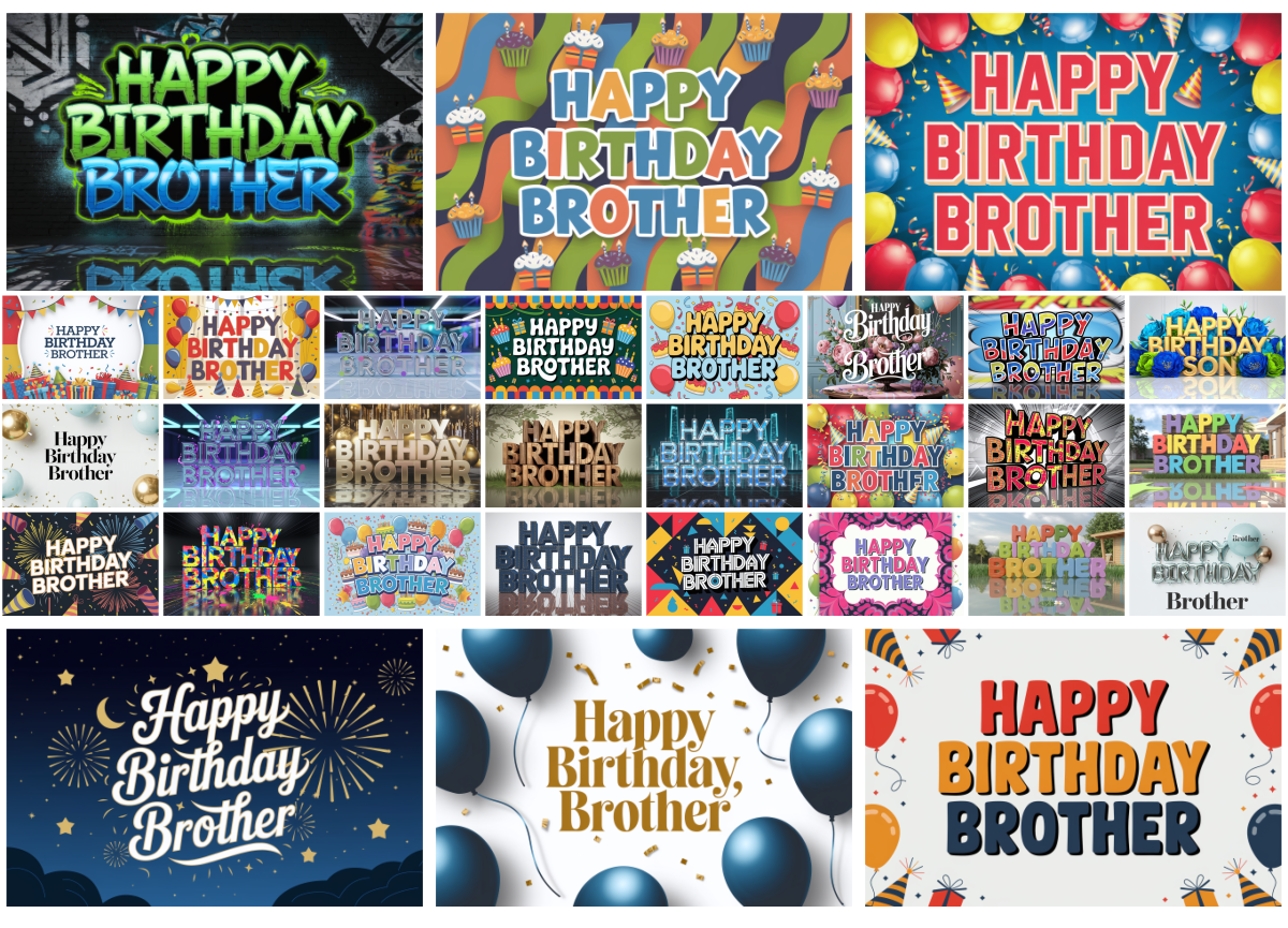Celebrate Your Brother’s Birthday with 30 Free and Fabulous Designs!