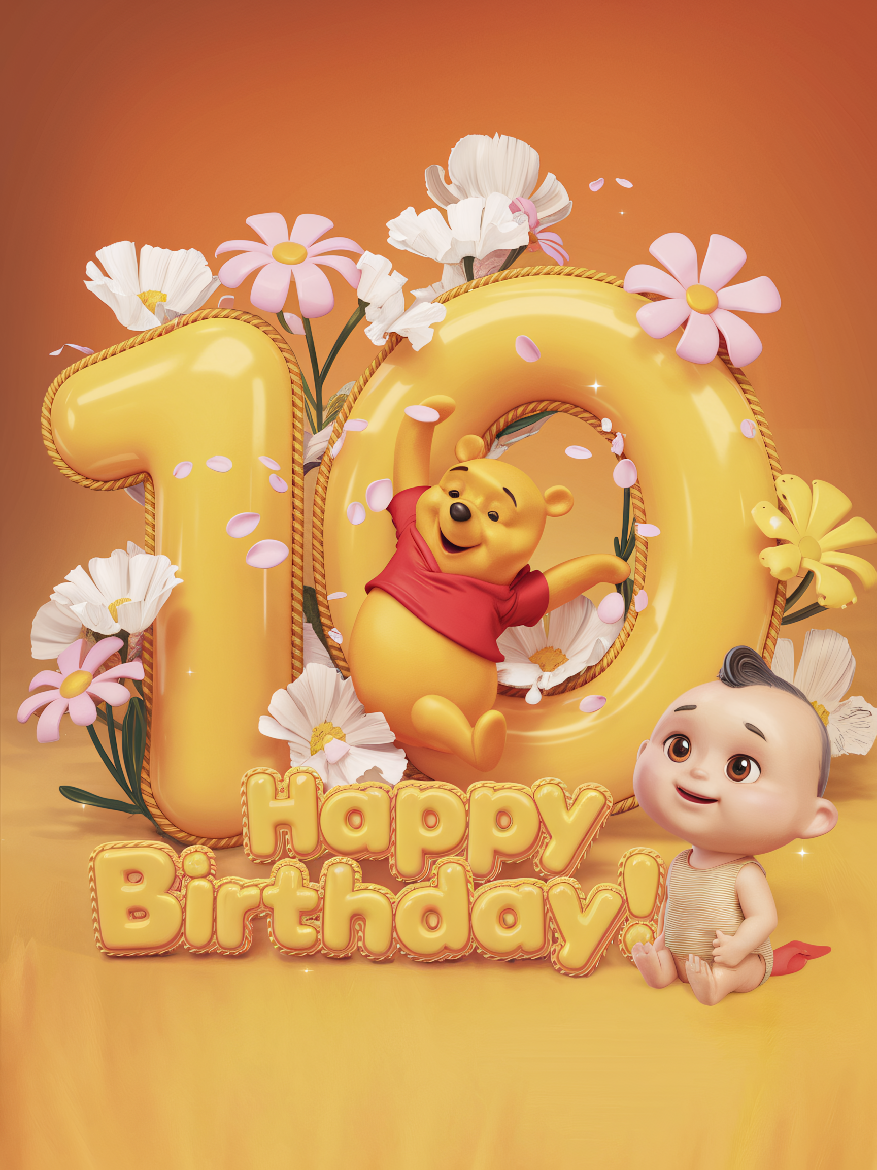 Winnie the Pooh’s 10th Birthday: 3D Render
